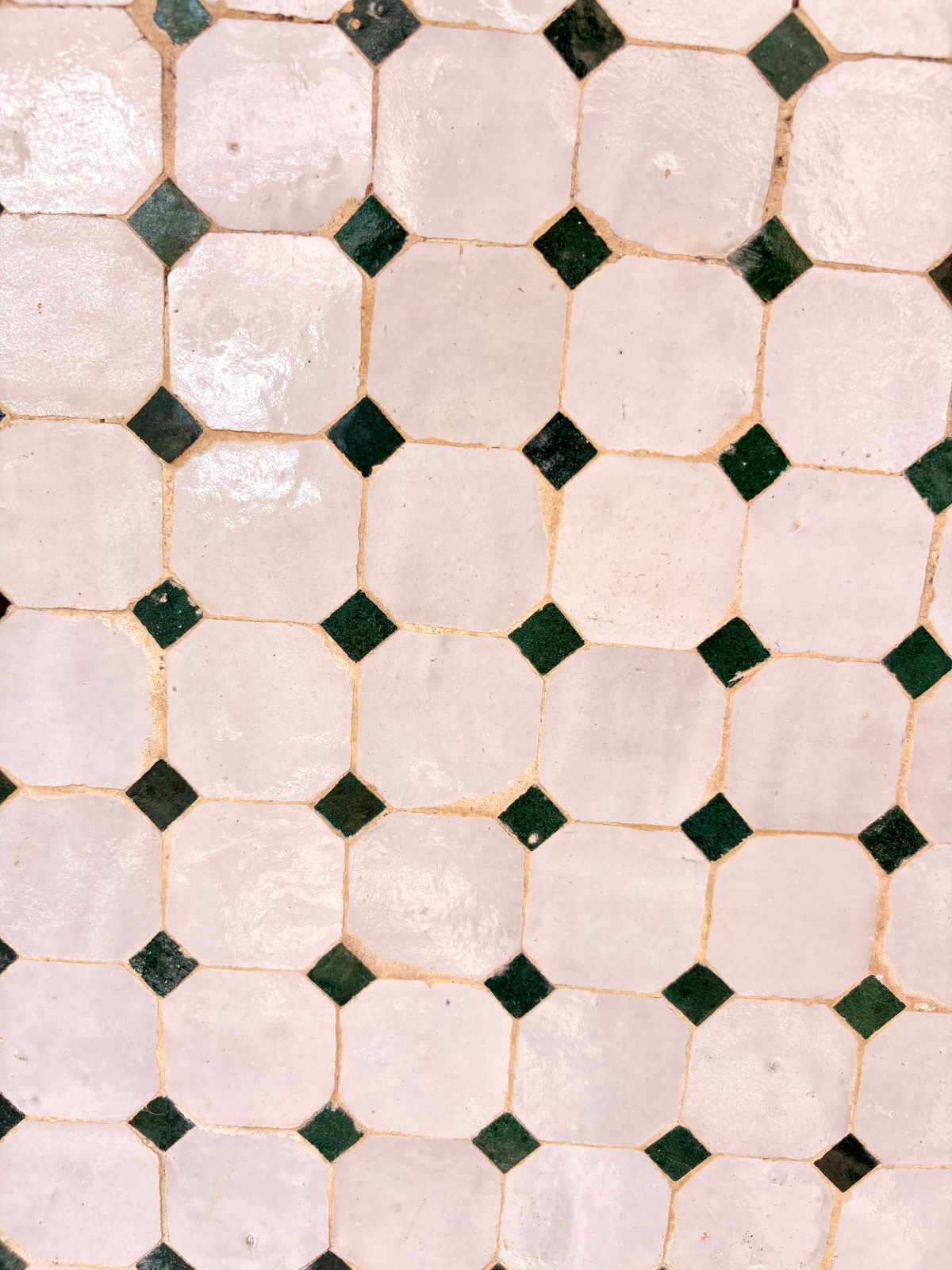 48" Multi Blanca Zellige Mosaic Table Top