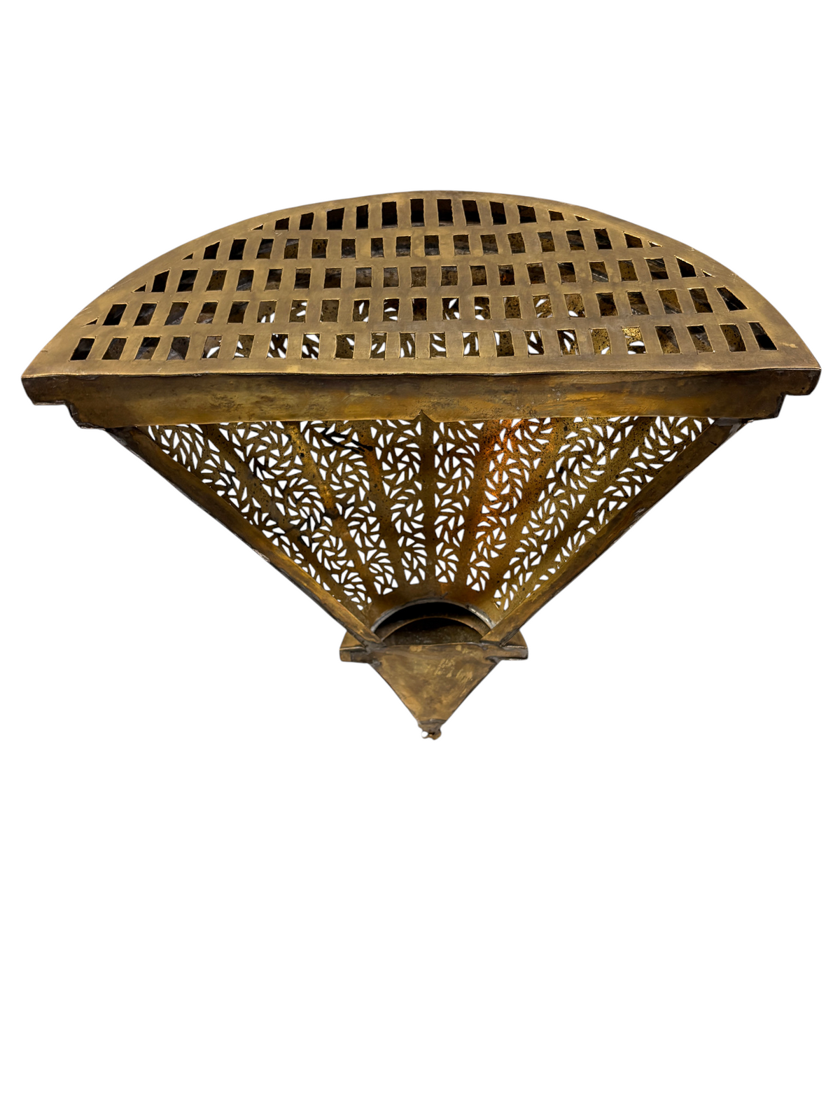 Intricately Designed Brass Wall Sconce