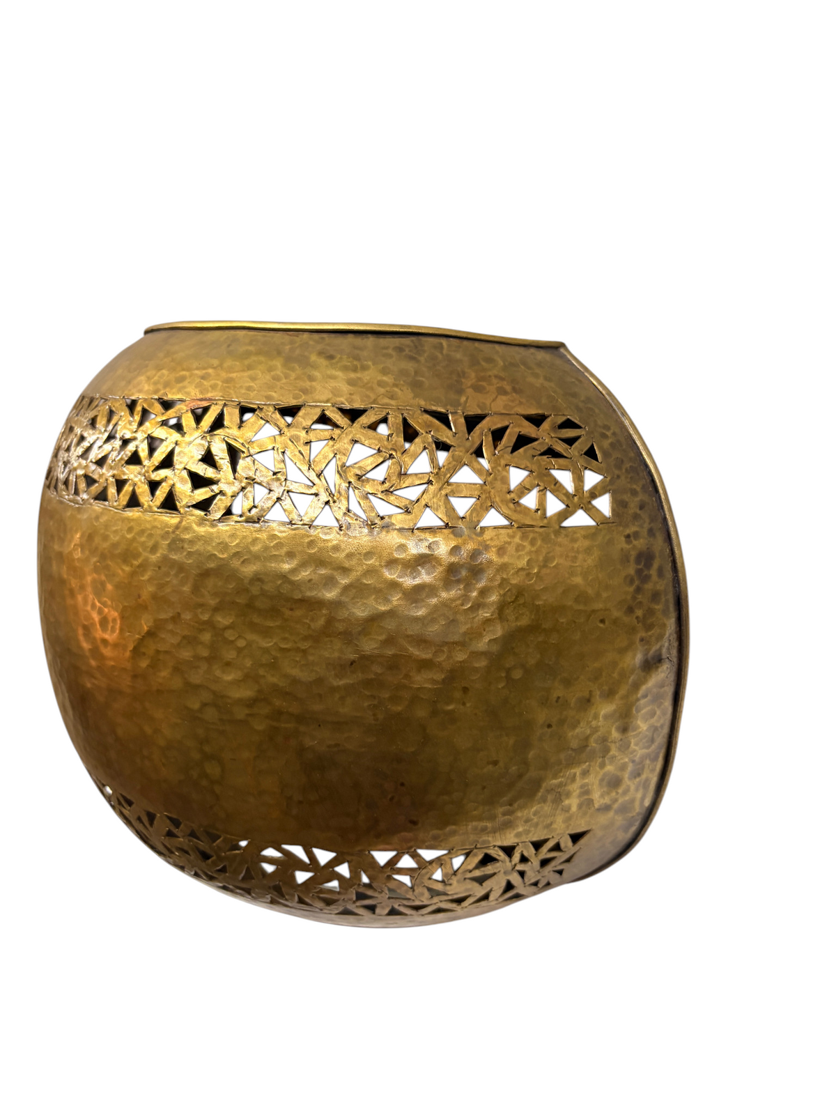 Flush Mount Half Moon Brass Wall Sconce