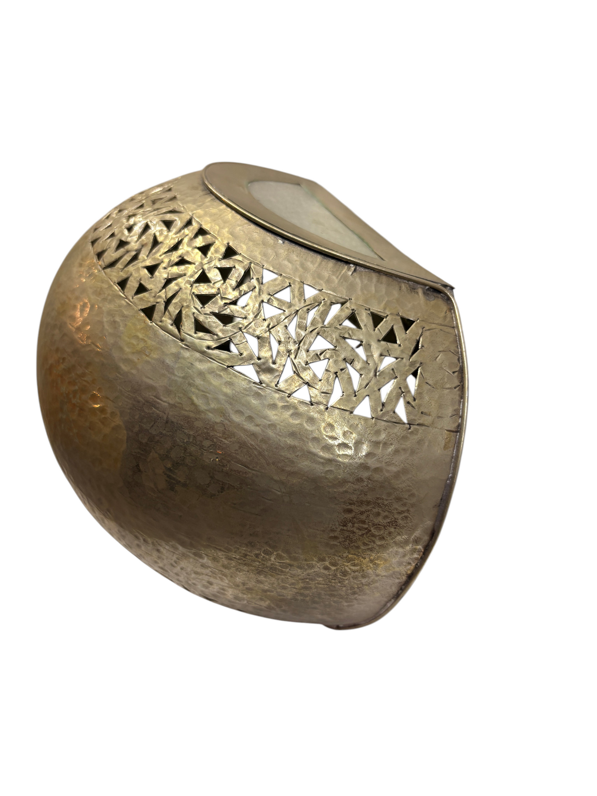 Flush Mount Half Moon Brass Wall Sconce