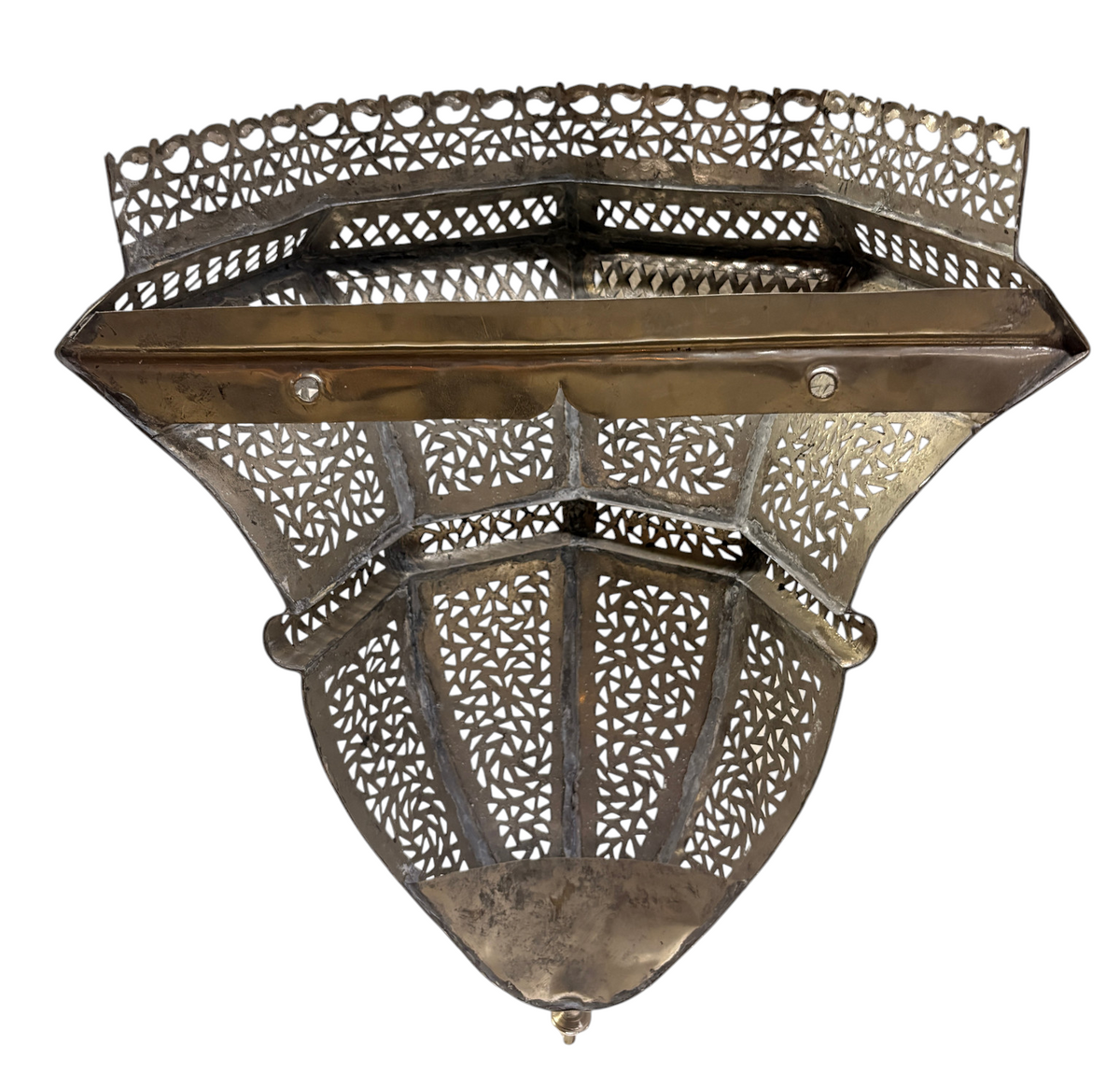 Tiered Lattice Lantern Sconce