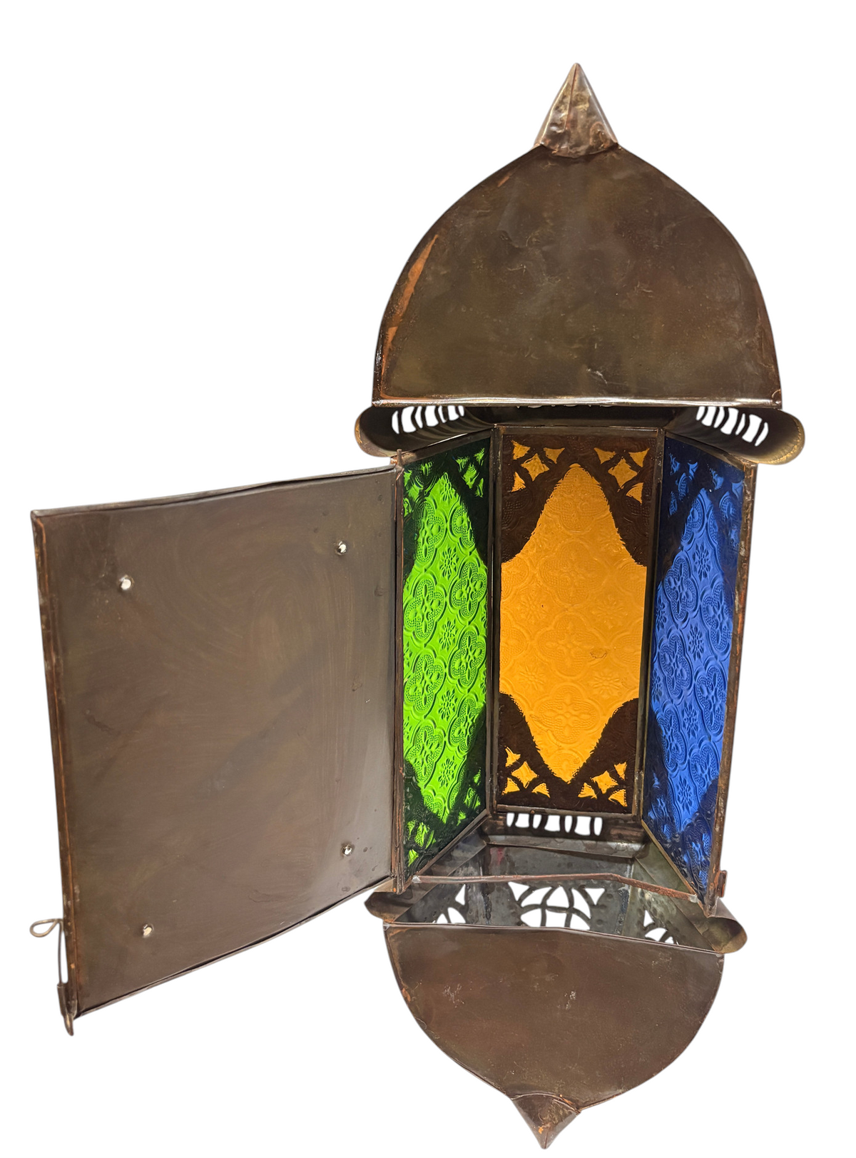 Domed Cast Zinc Sconce with Hinged Door