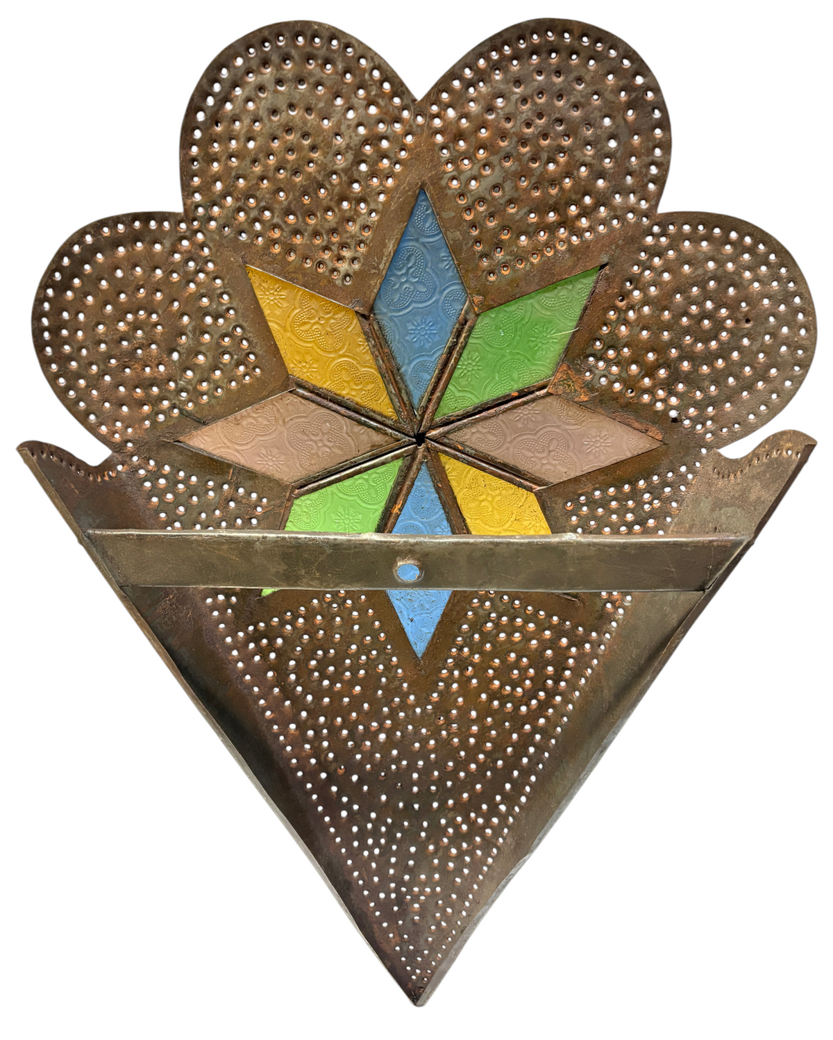 Flower-Shaped Star Glass Sconce