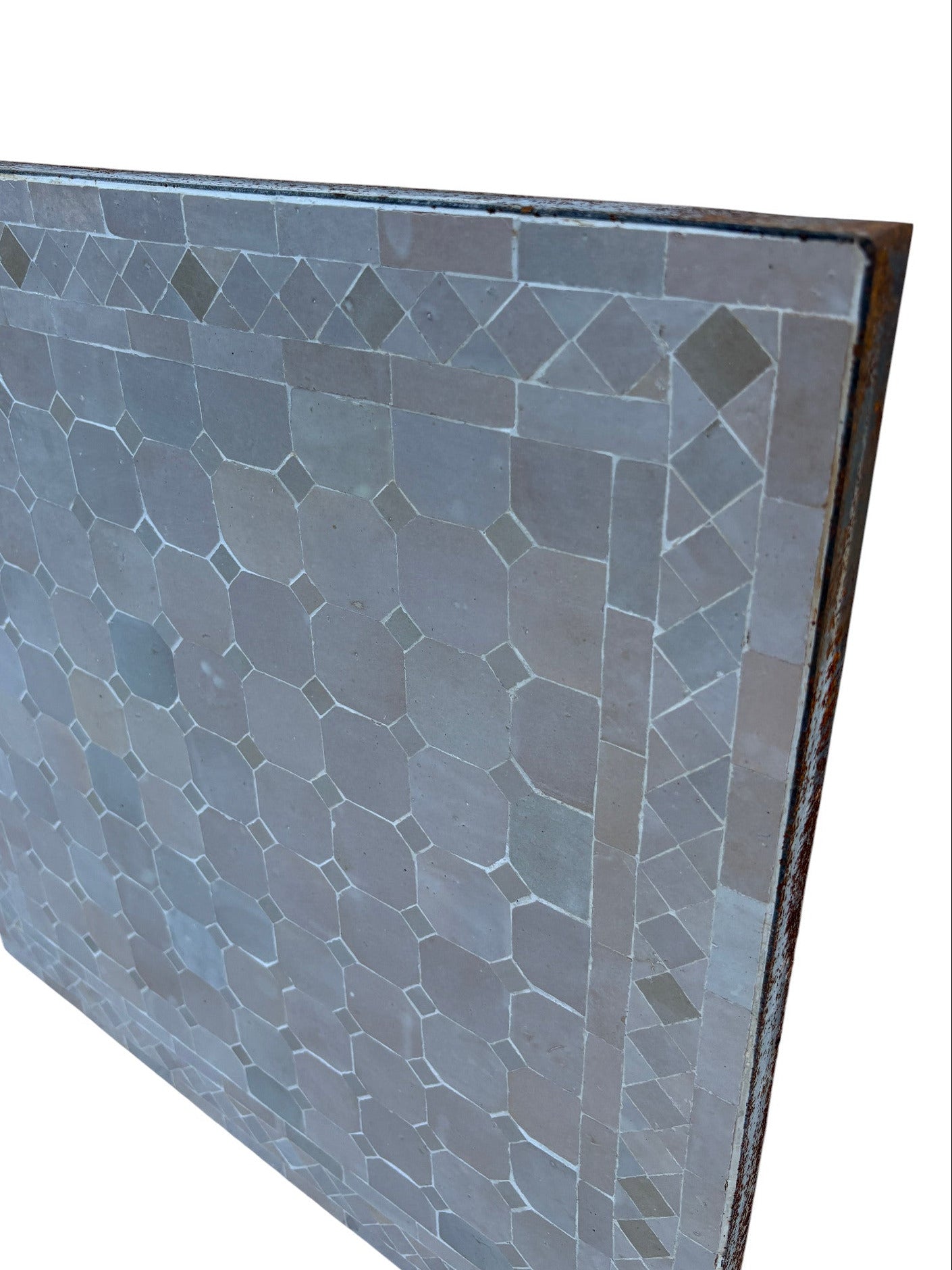 24" Square Beige Mosaic Table Top