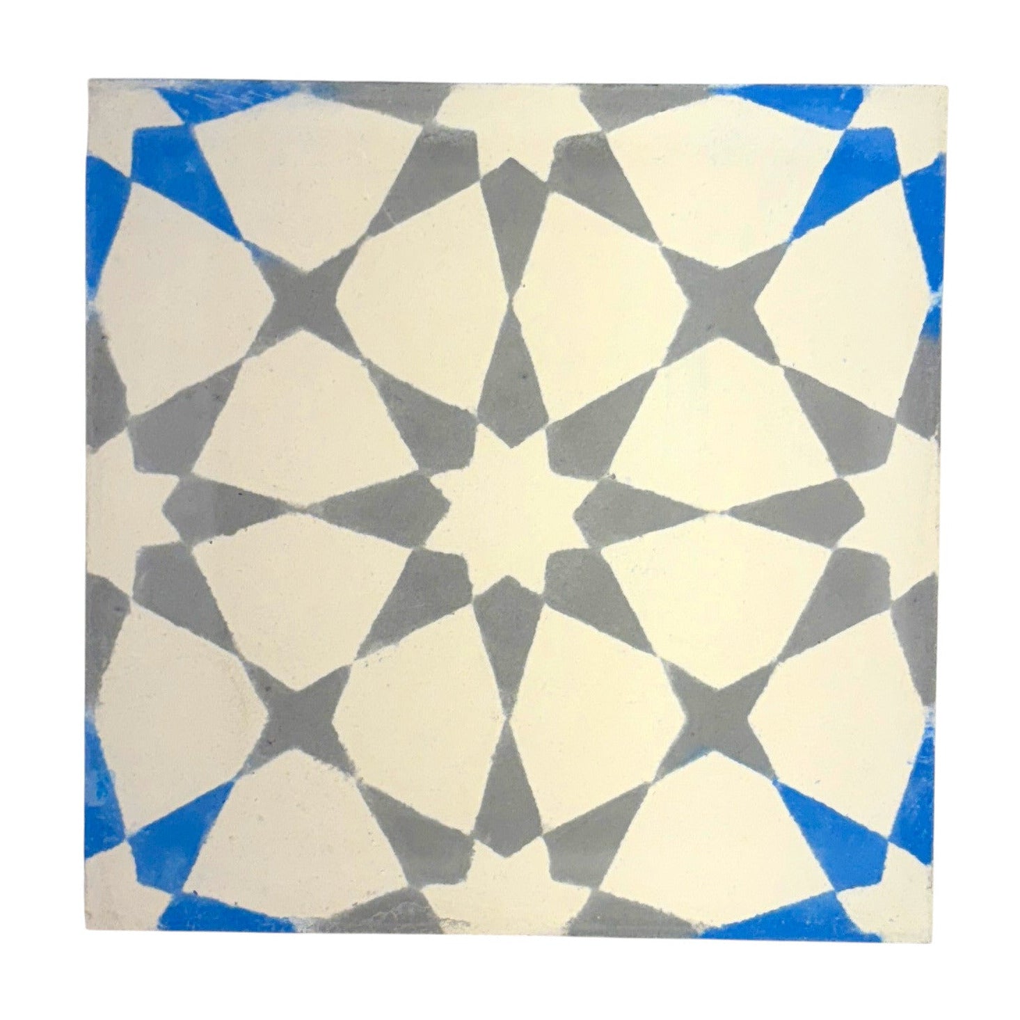 Cordoba (Gris + Blanca + Turquoise) Cement Tile