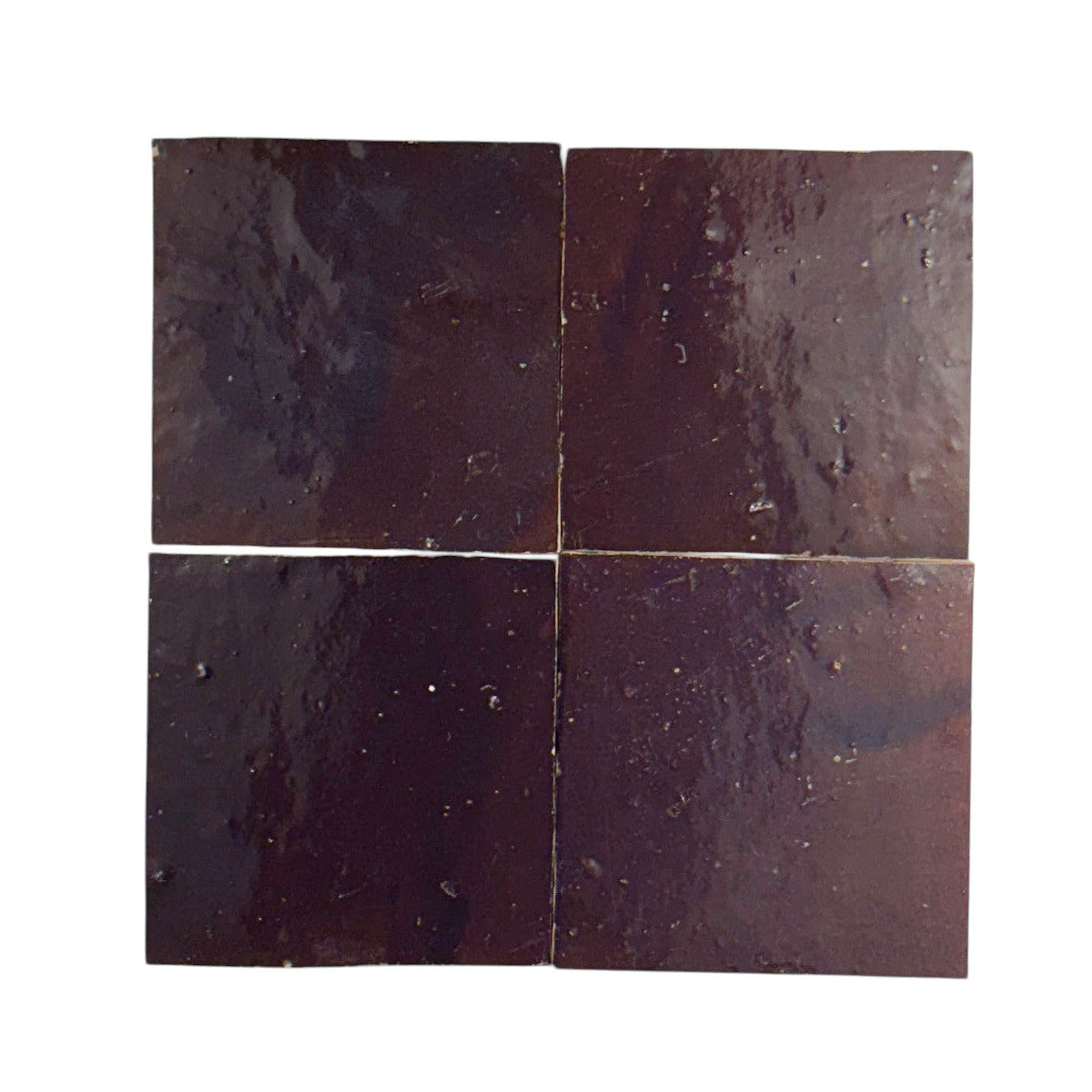 Eggplant 4x4 Zellige Tile