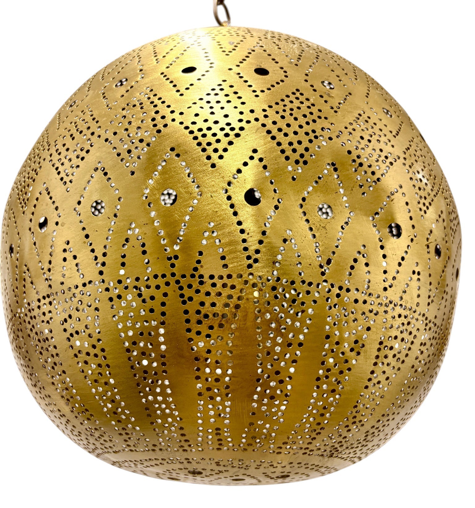 Ember Brass Sphere Light Fixture