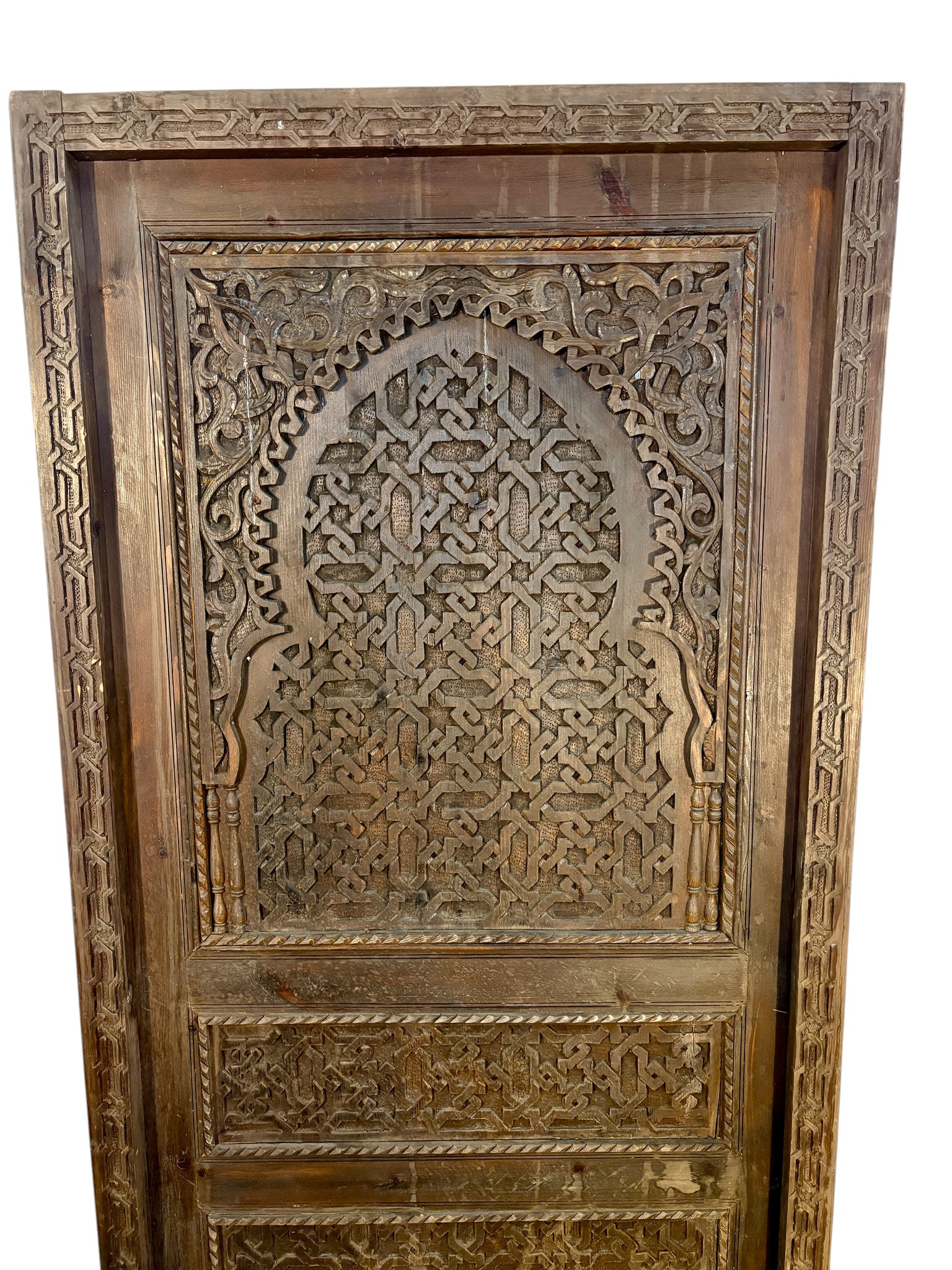 Hand-Carved Moroccan Riad Door