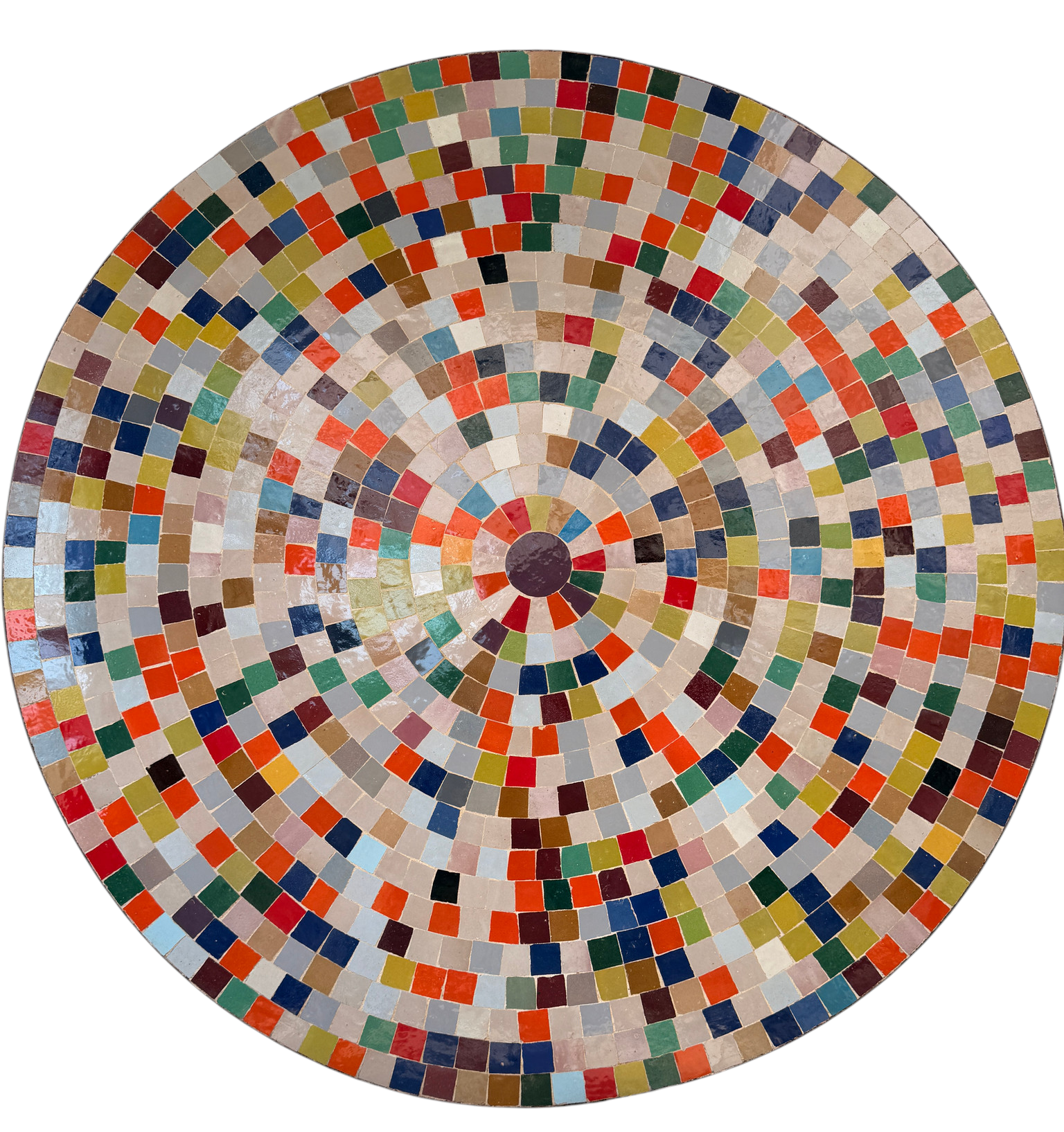 48" Multi Zellige Mosaic Table Top