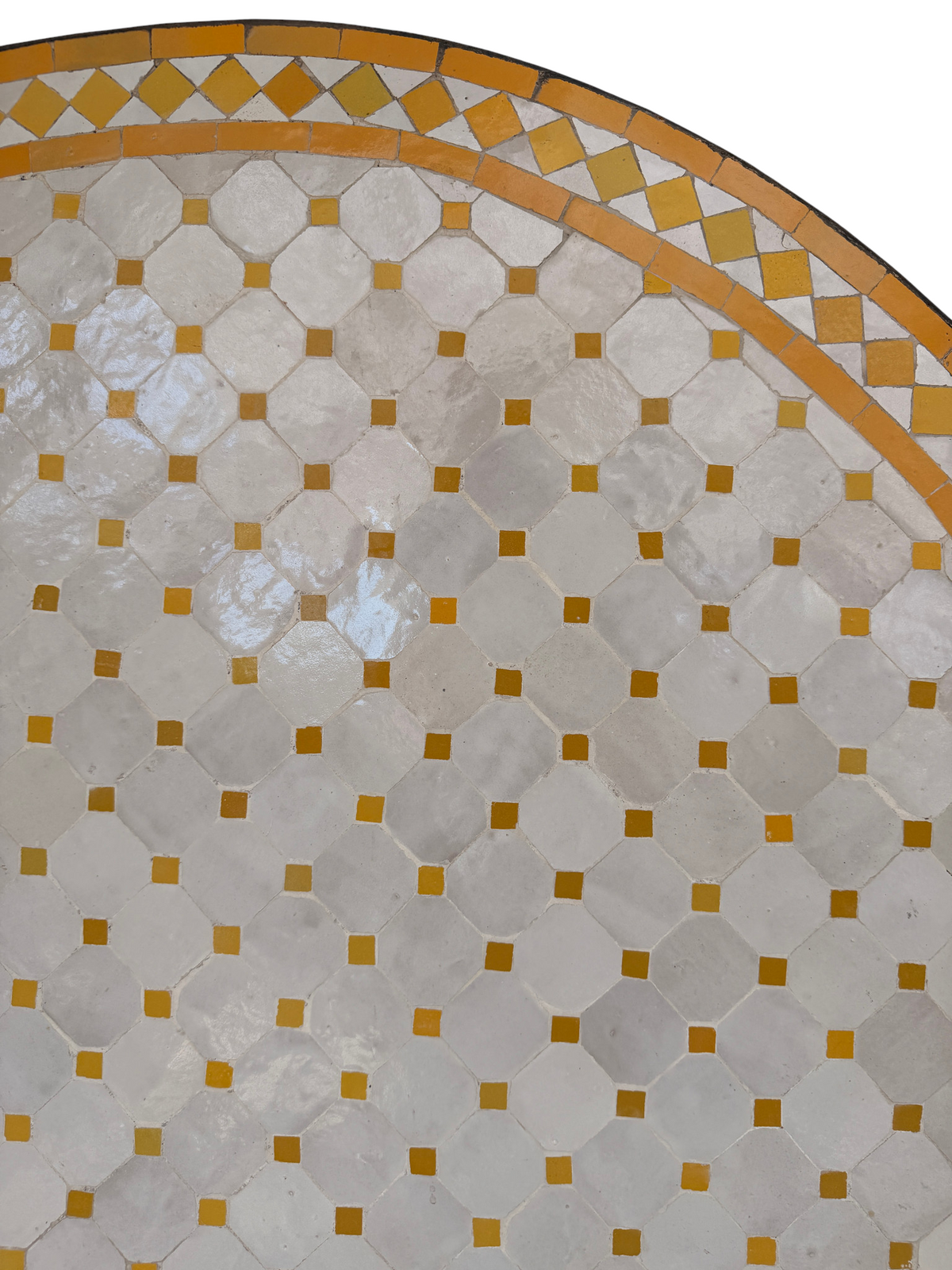 48" Multi Blanca Zellige Mosaic Table Top