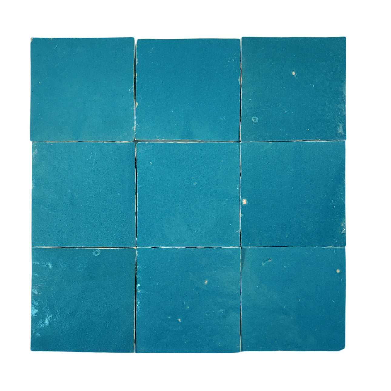 Cerulean 4x4 Zellige Tile