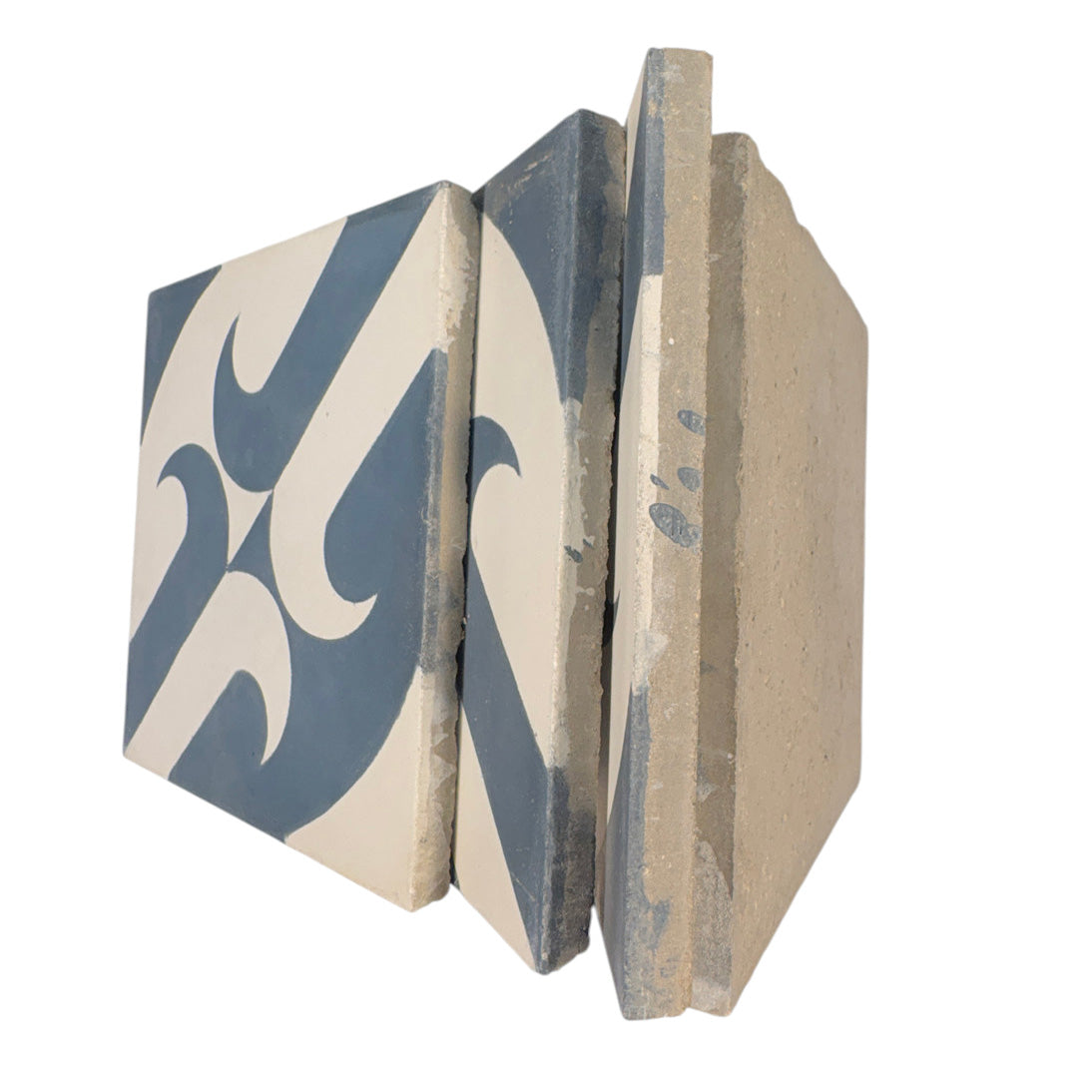 Talon (Bleu + Blanca) Cement Tile