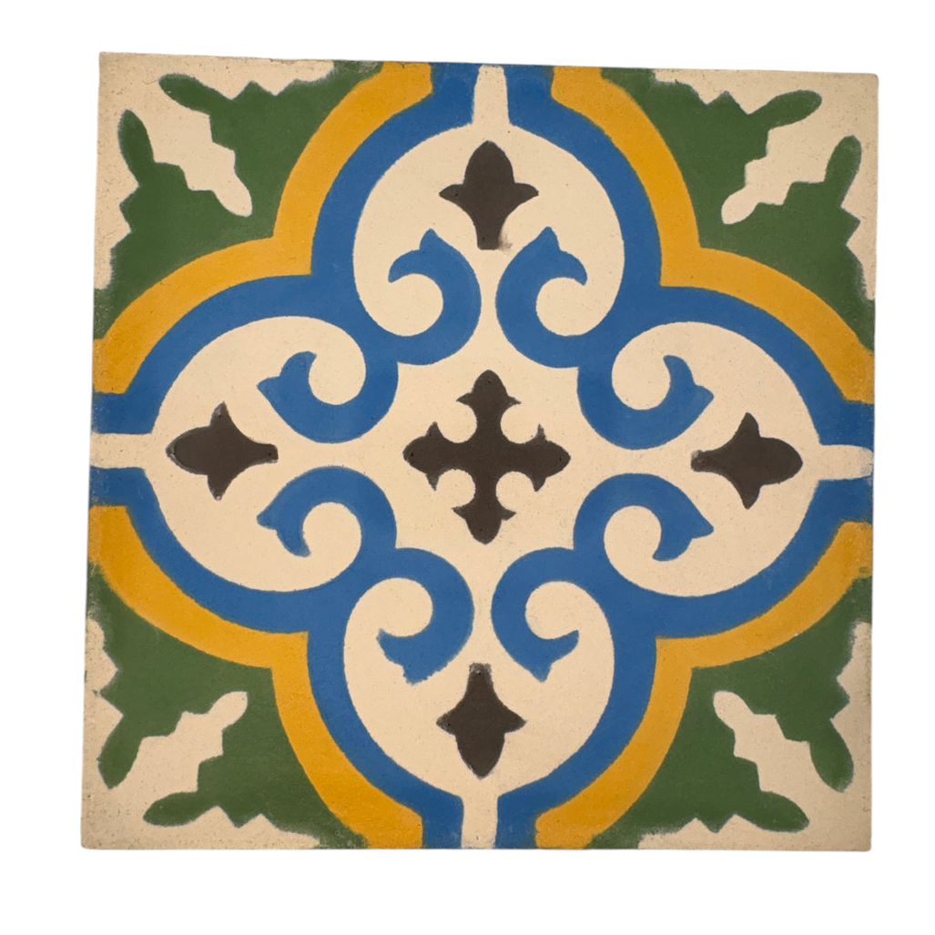 Medina (Green Multi) Cement Tile