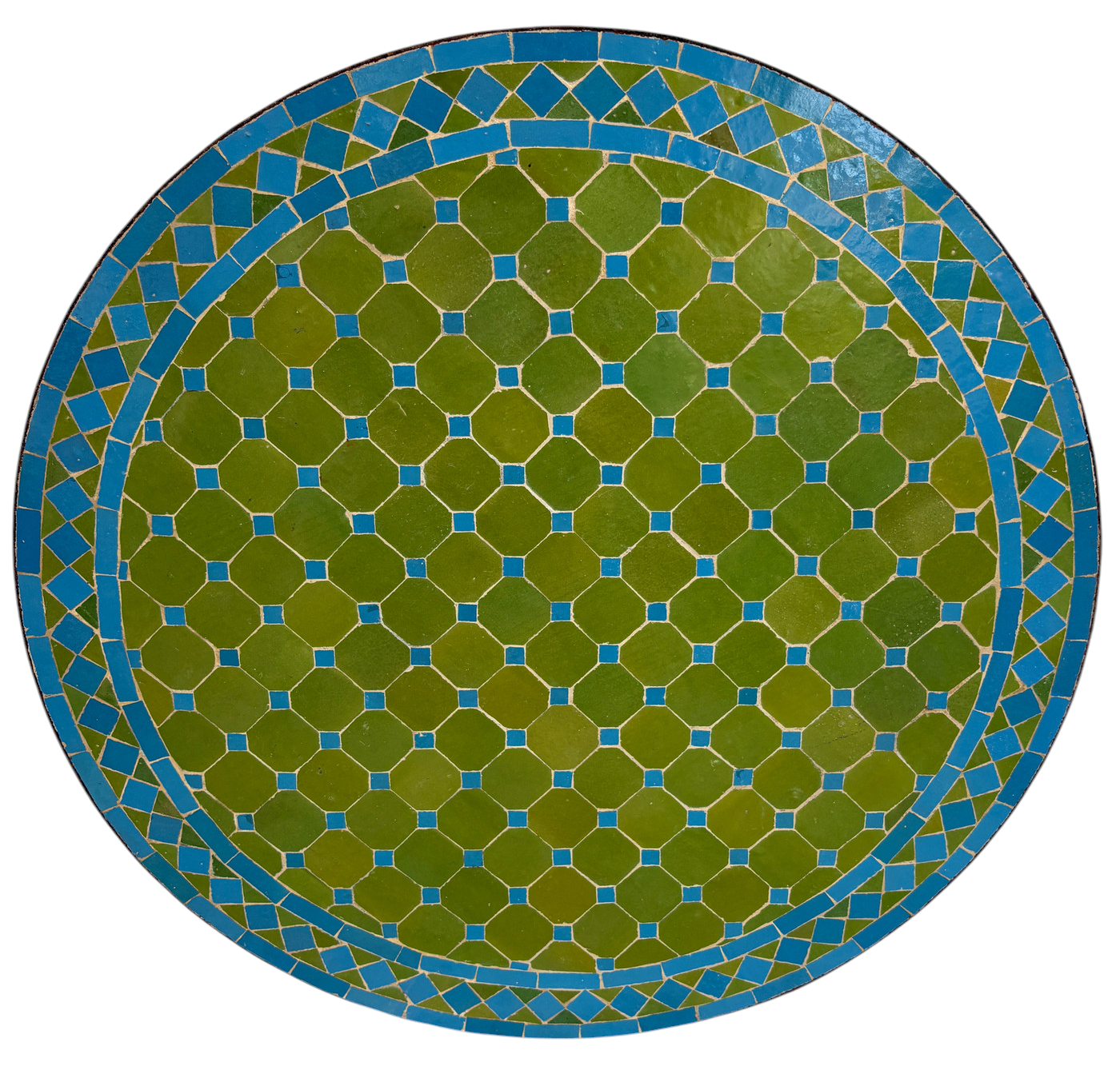 32" Multi Limon Zellige Mosaic Table Top