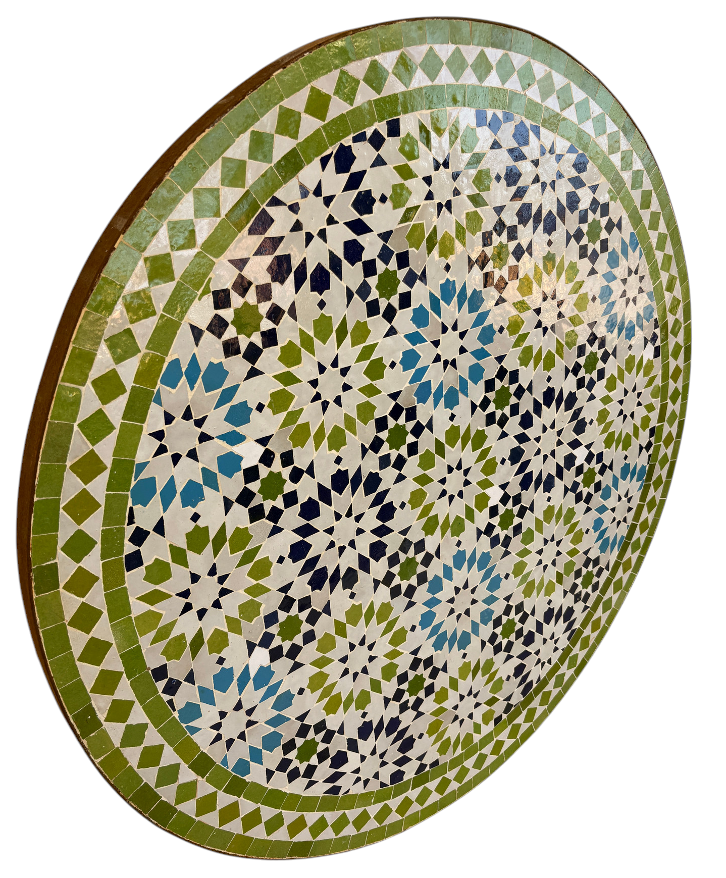 32" Multi Limon Zellige Mosaic Table Top