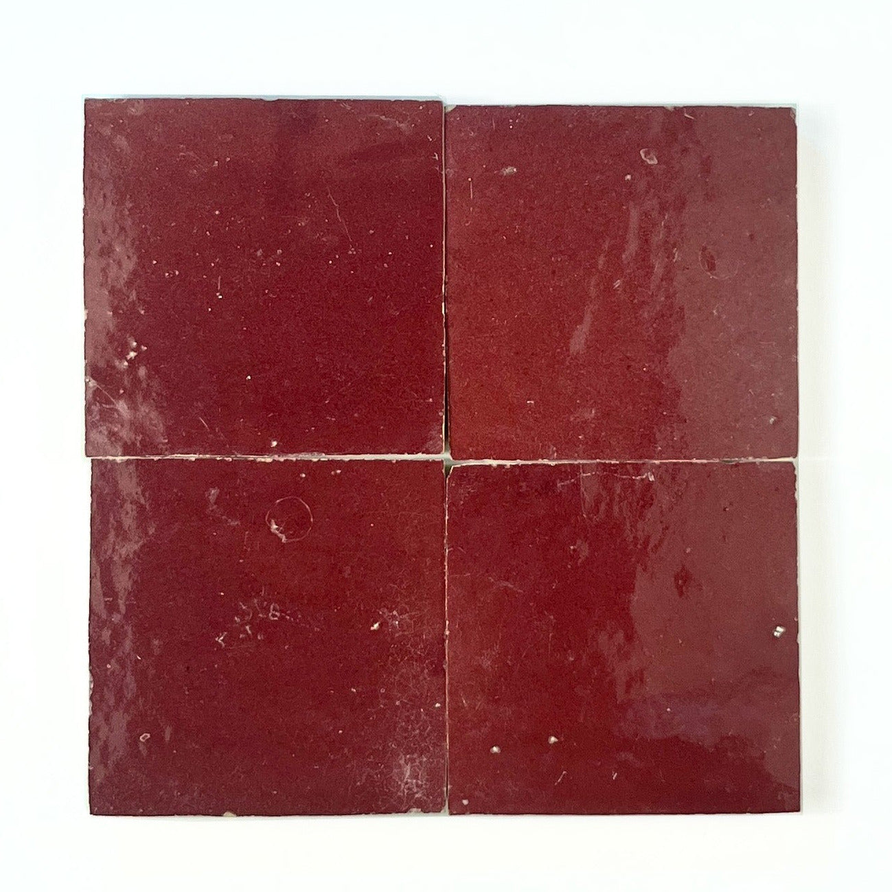 Rouge 4x4 Zellige Tile