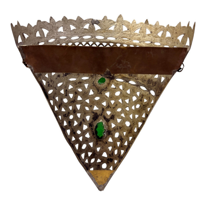 Crown-Top Pierced Cone Sconce