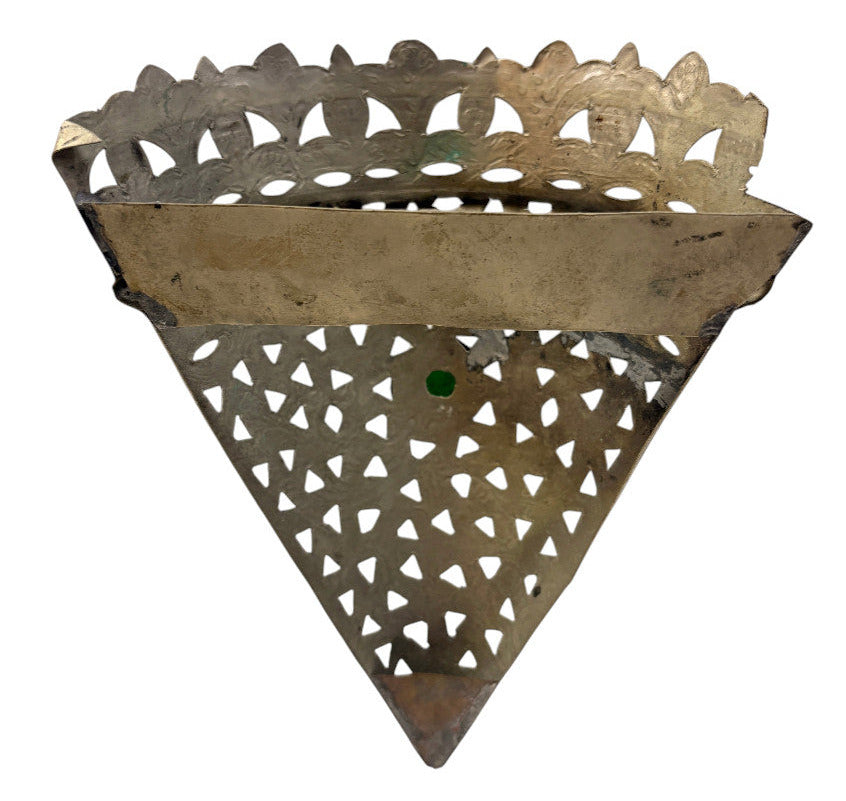 Crown-Top Pierced Cone Sconce
