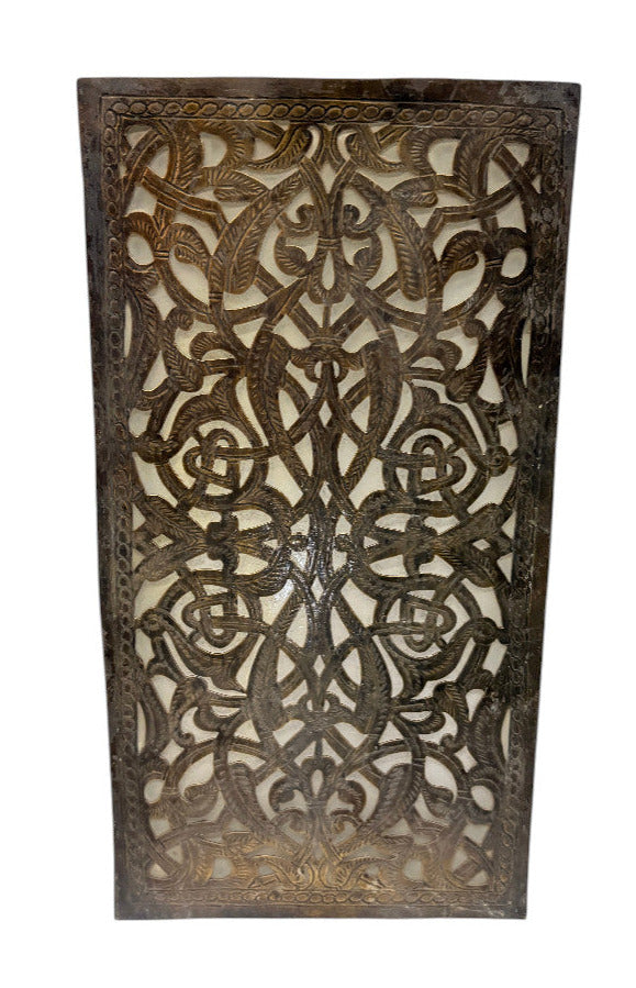 Brass Rectangular Panel Sconce