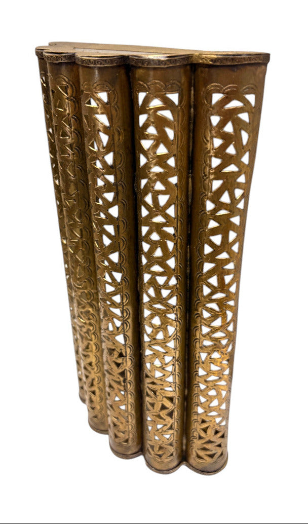 Intricately Designed Brass Wall Sconce