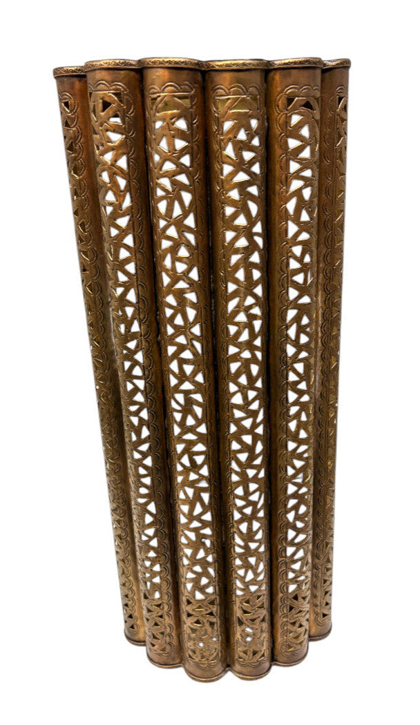 Intricately Designed Brass Wall Sconce