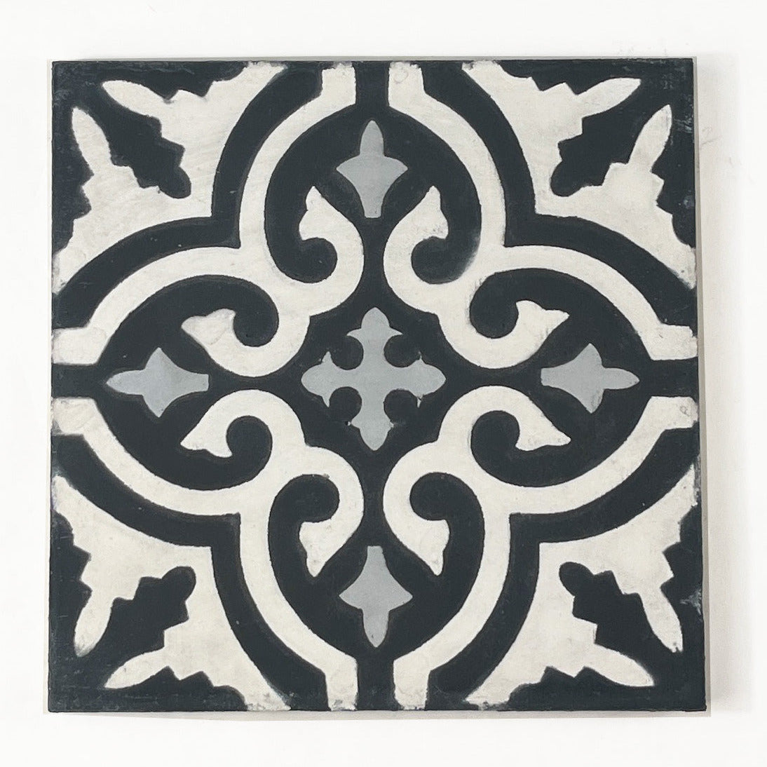 Medina (Noir + Blanca + Gris) Cement Tile
