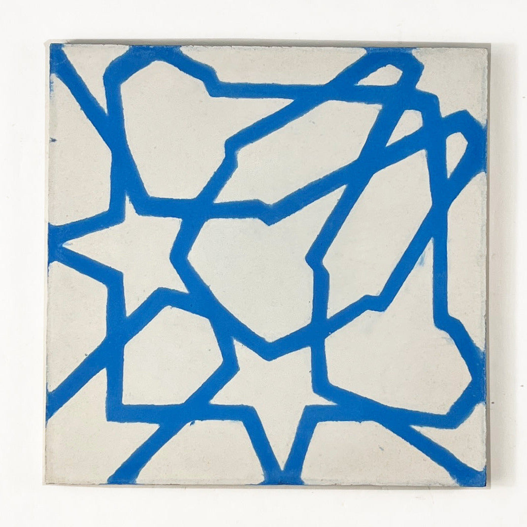 Crackle (Turquoise + Blanca) Cement Tile