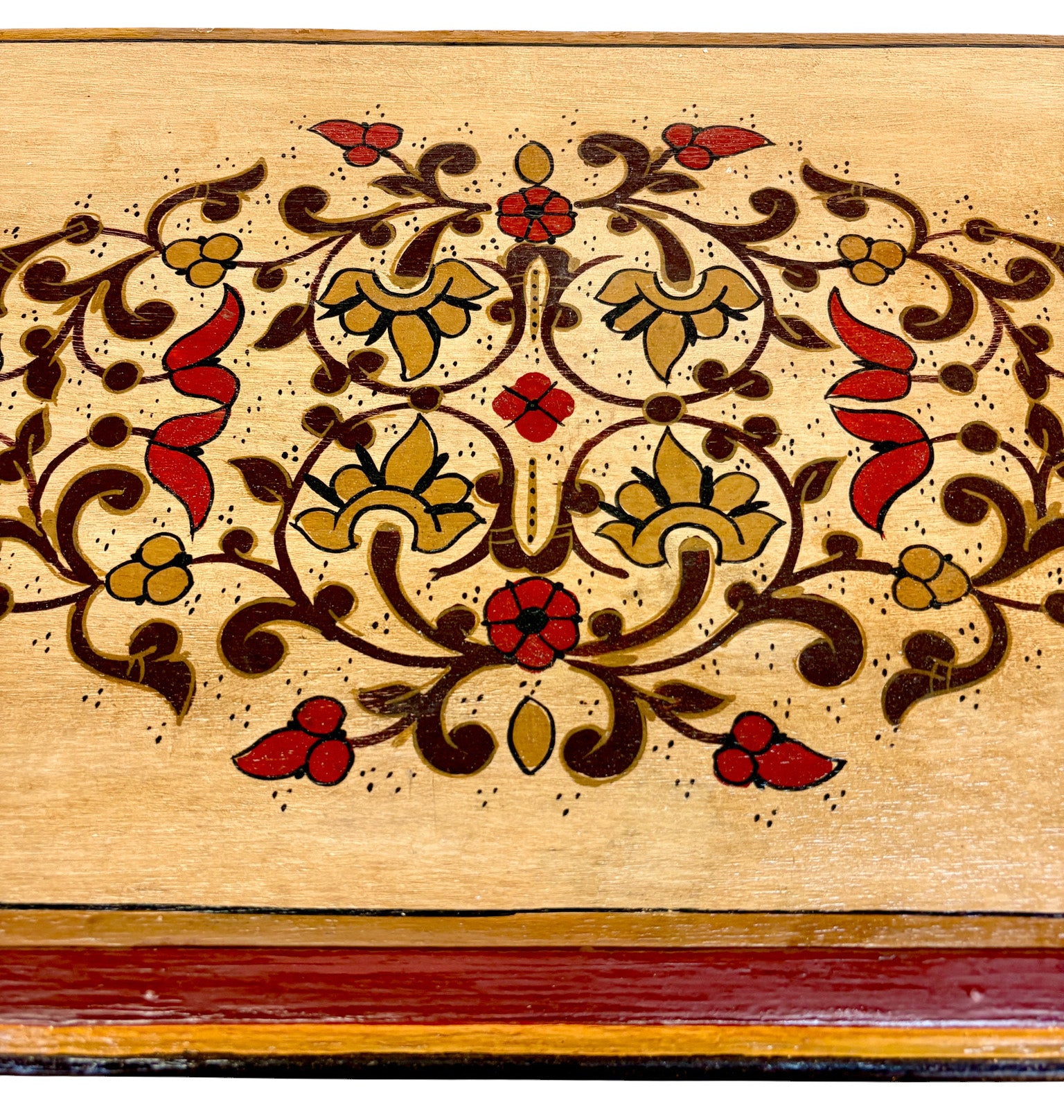 Hand-Painted Cabinet with Moucharabieh Doors
