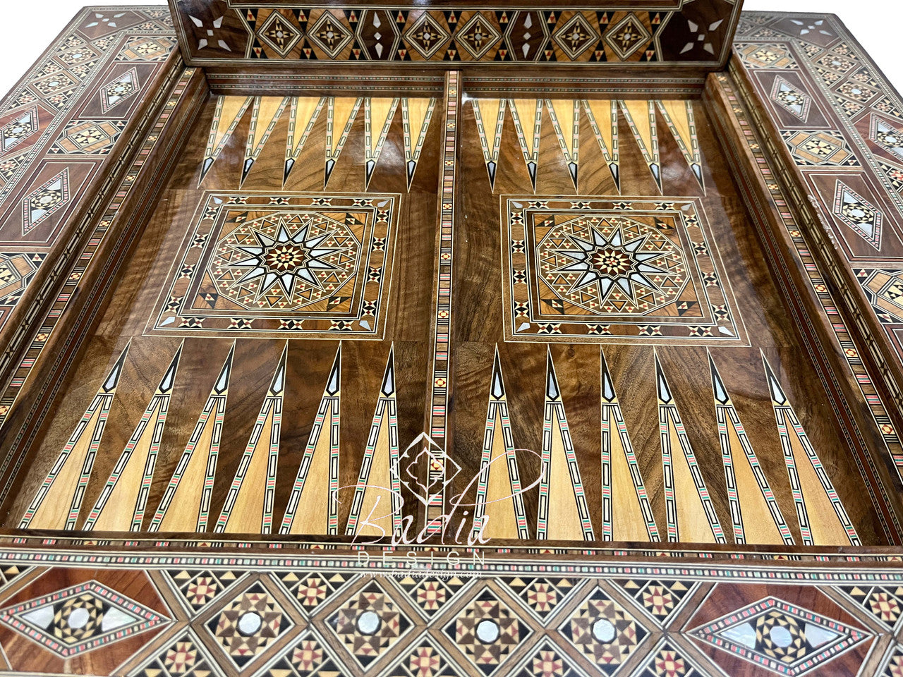 Handcrafted Syrian Design Inlay Gaming Table