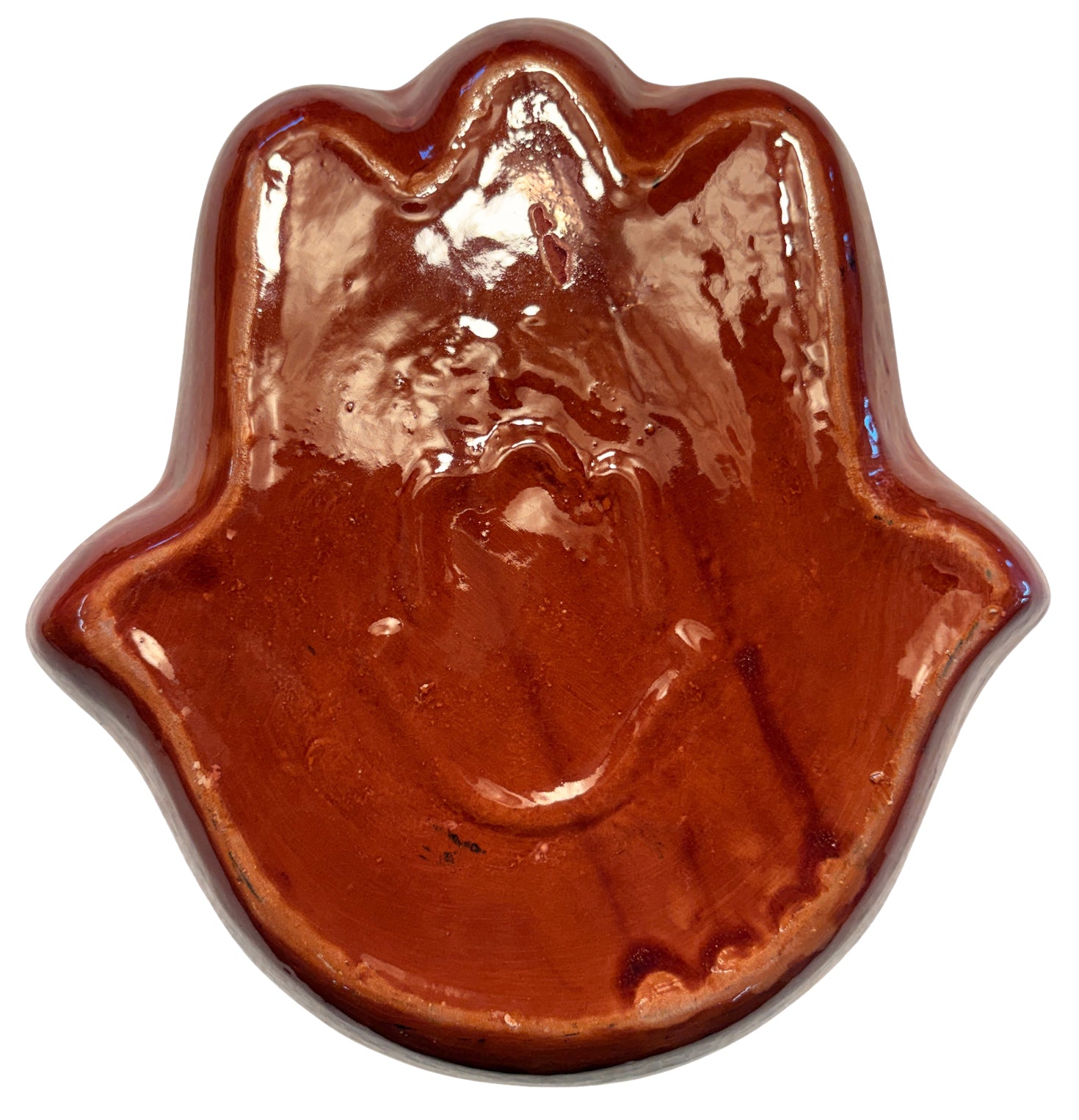 Khamsa Hand of Fatima Ceramic Serving Trays