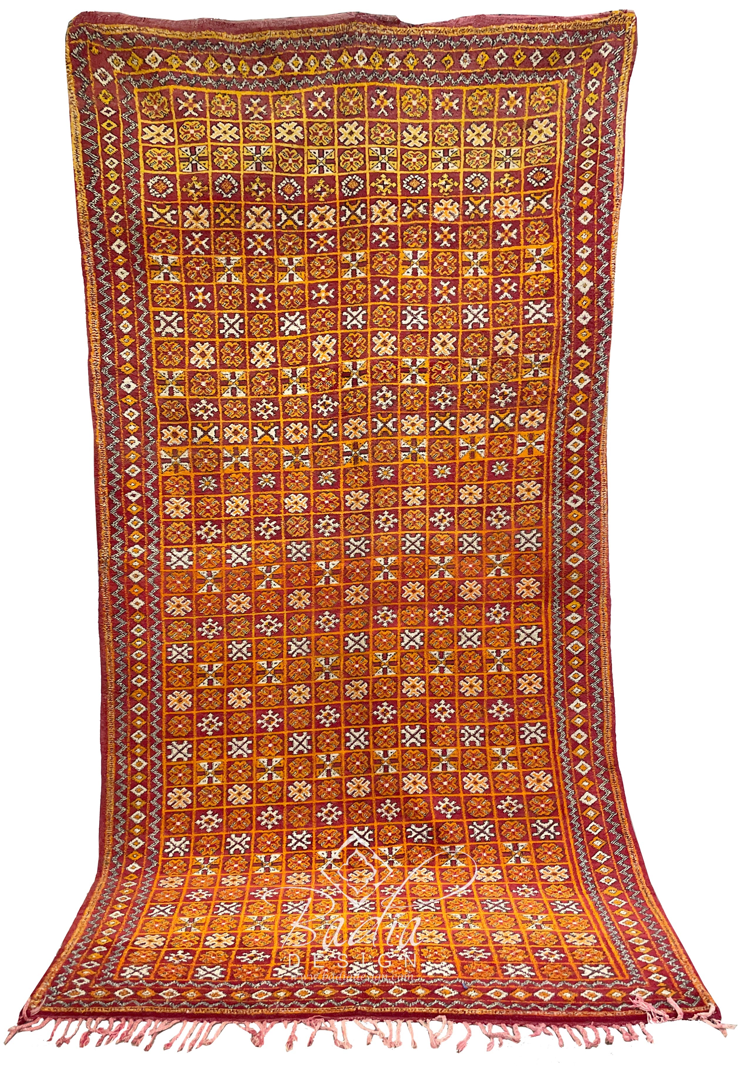 Large Authentic Handmade Moroccan Beni Ourain Rug