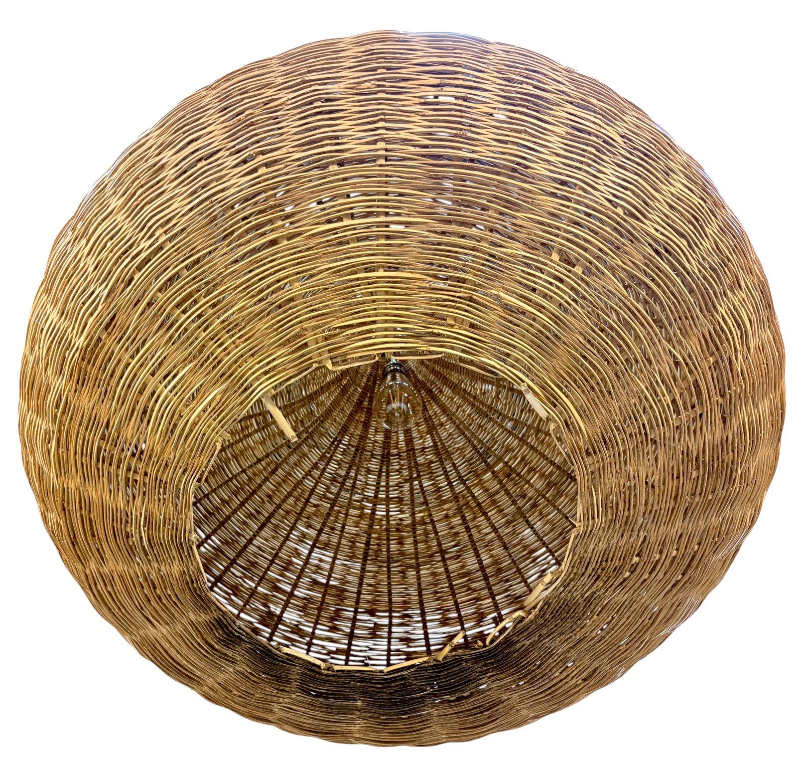 Large Raffia Hanging Lantern