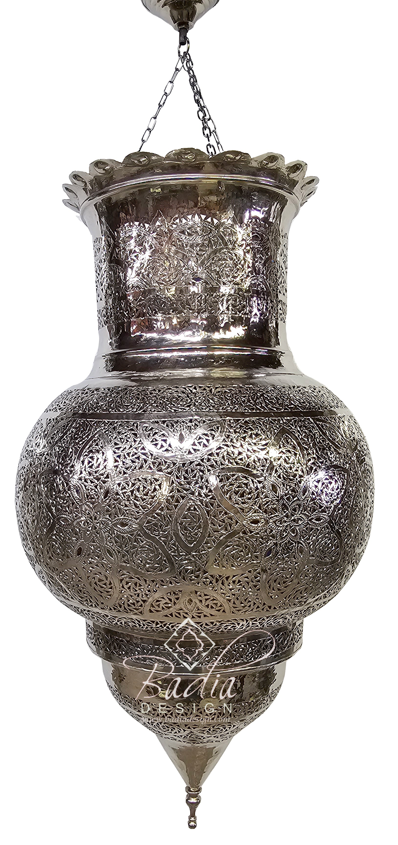 Large Silver Chandelier