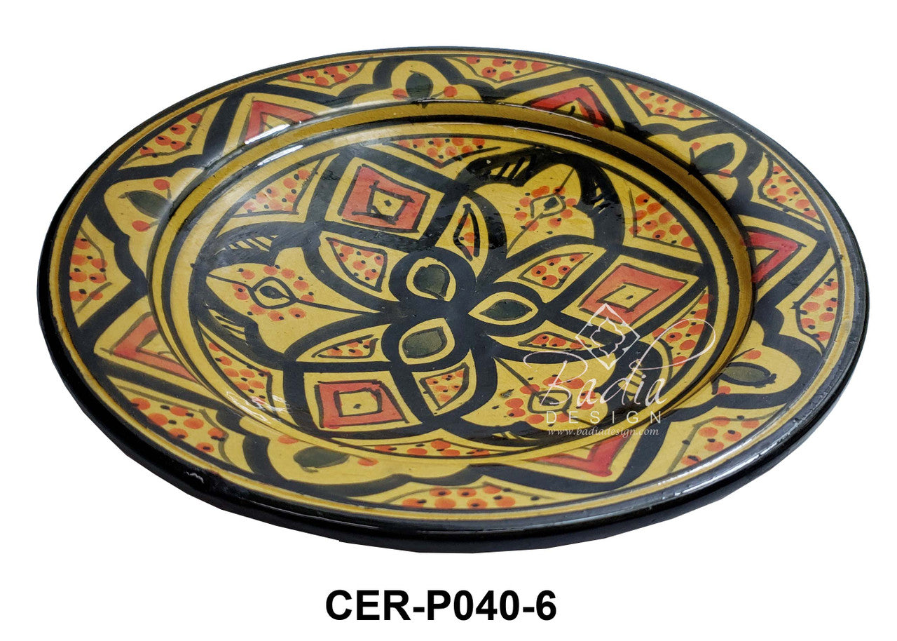 Medium Hand Painted Ceramic Plate