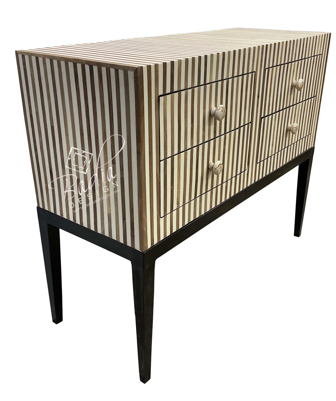Multi-Color Striped Resin Dresser