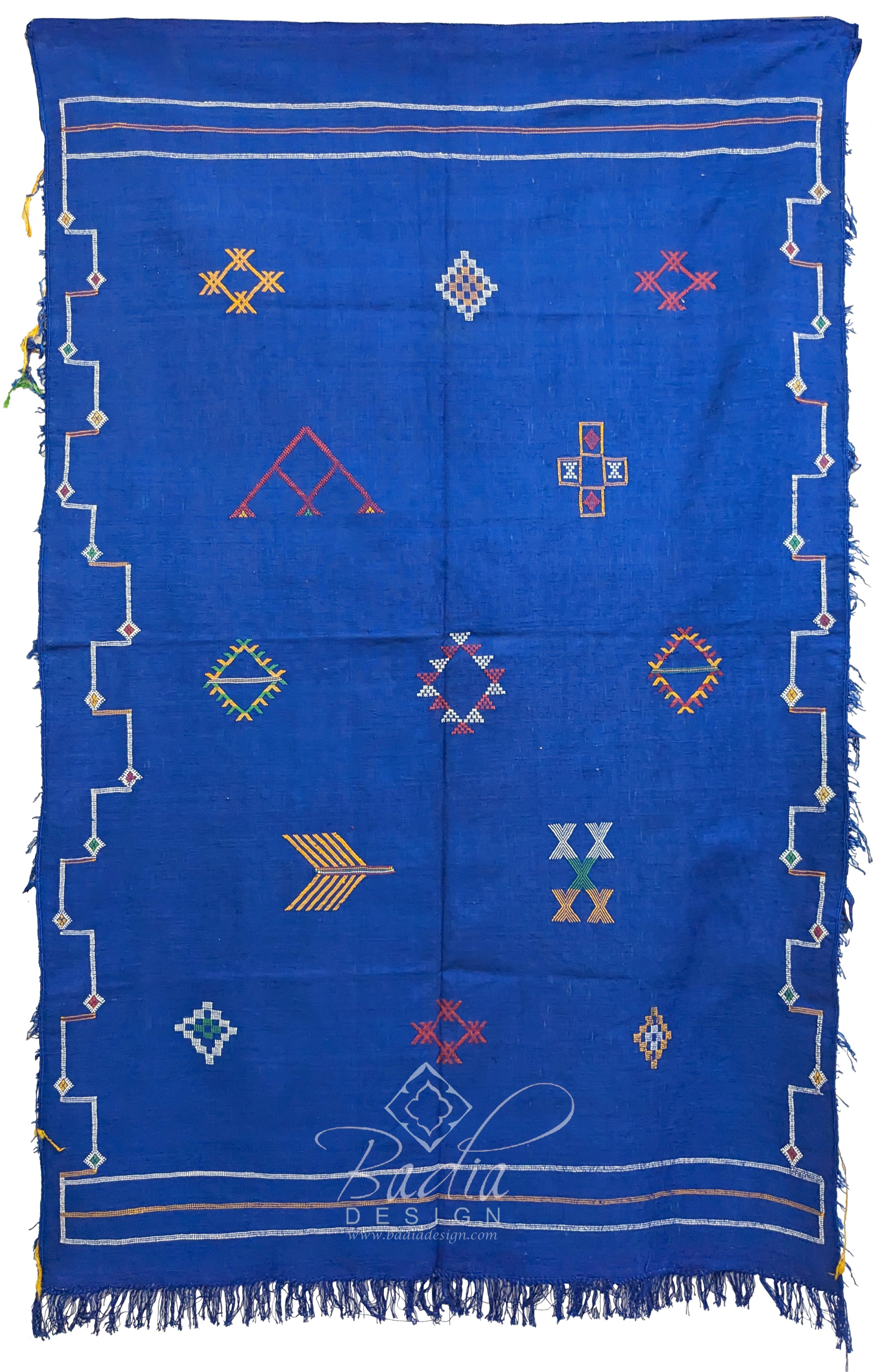 Blue Cactus Silk Rug