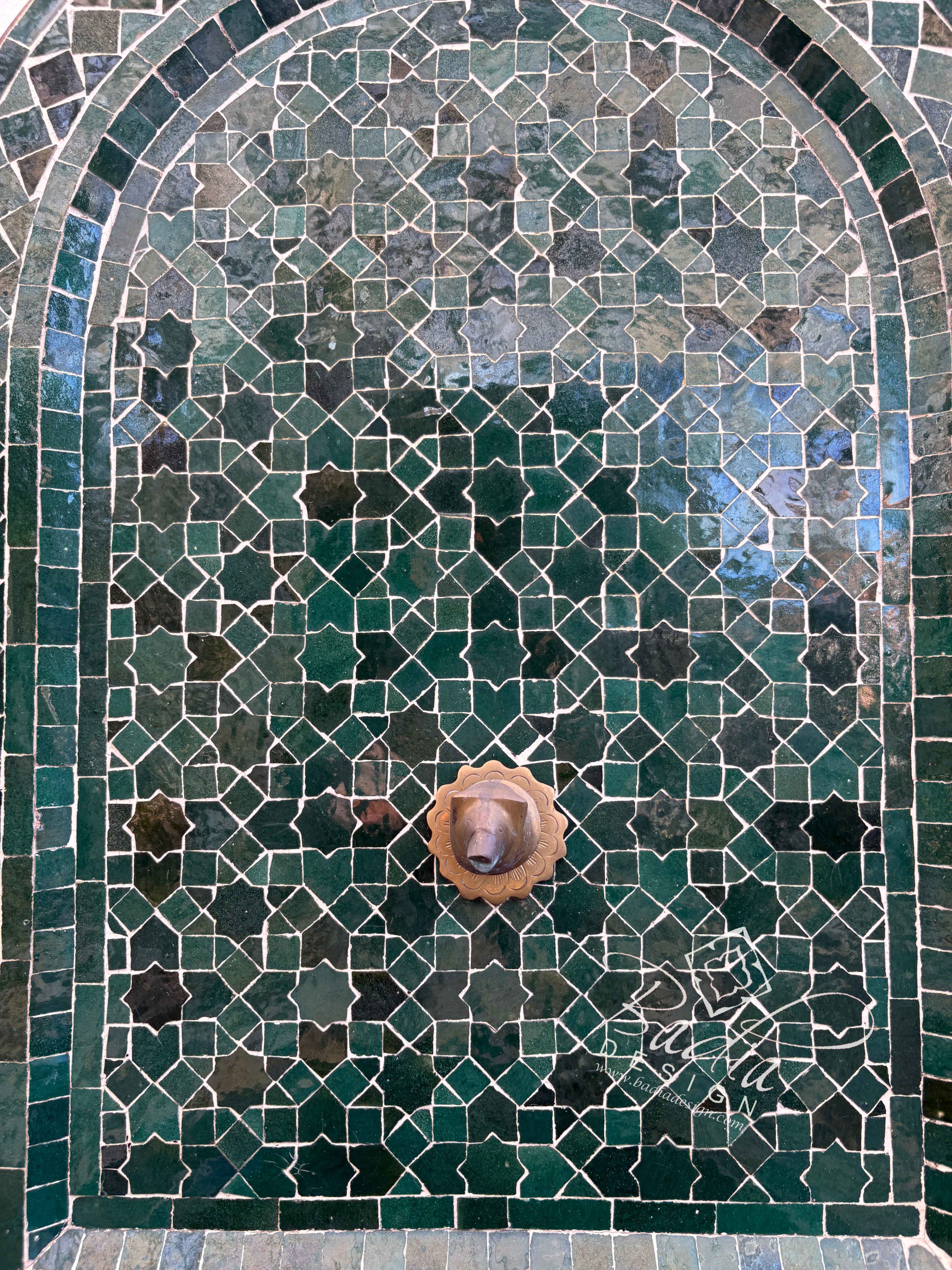 Evergreen Mosaic Tile Water Fountain
