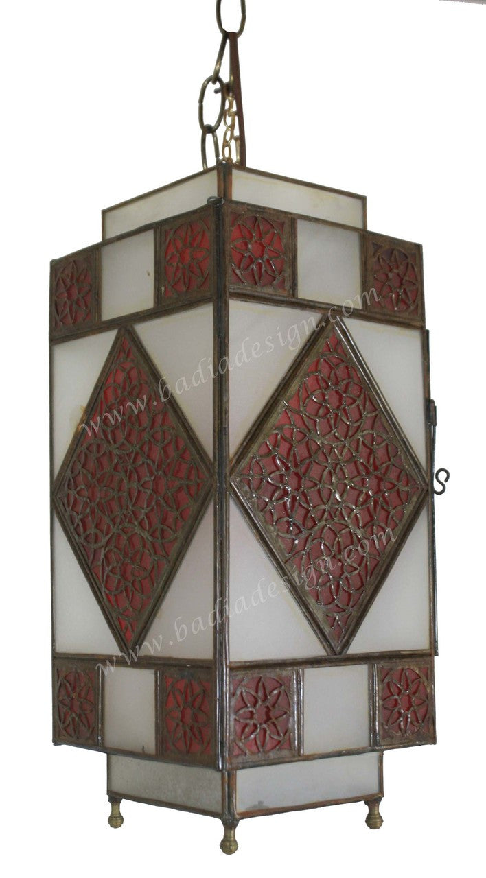 Hanging Lanterns with Multi Color Glass