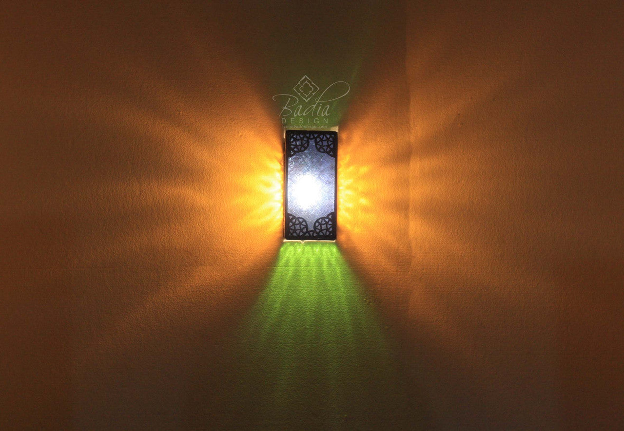 Multi-Color Glass Wall Sconce
