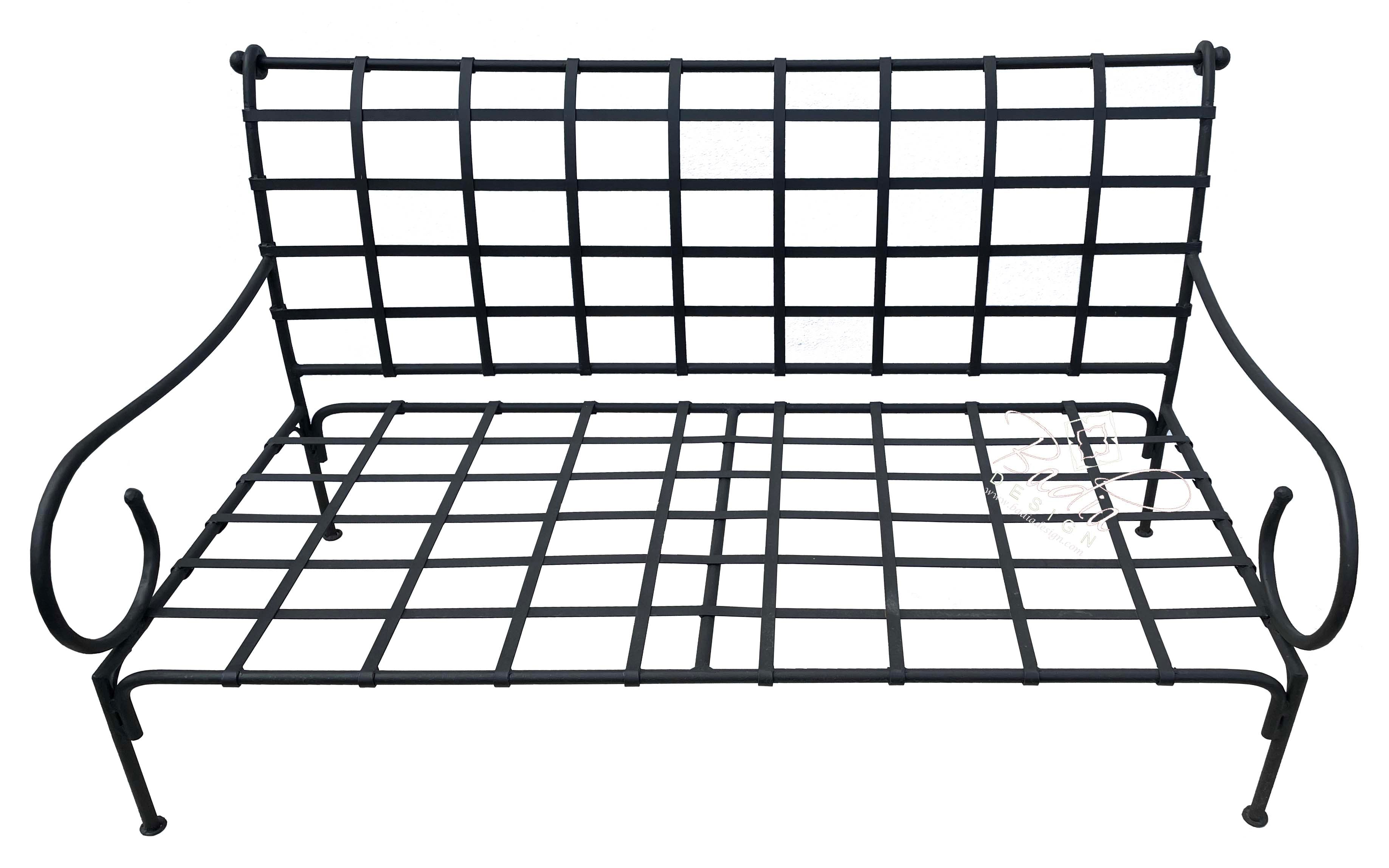 Wrought Iron Bench