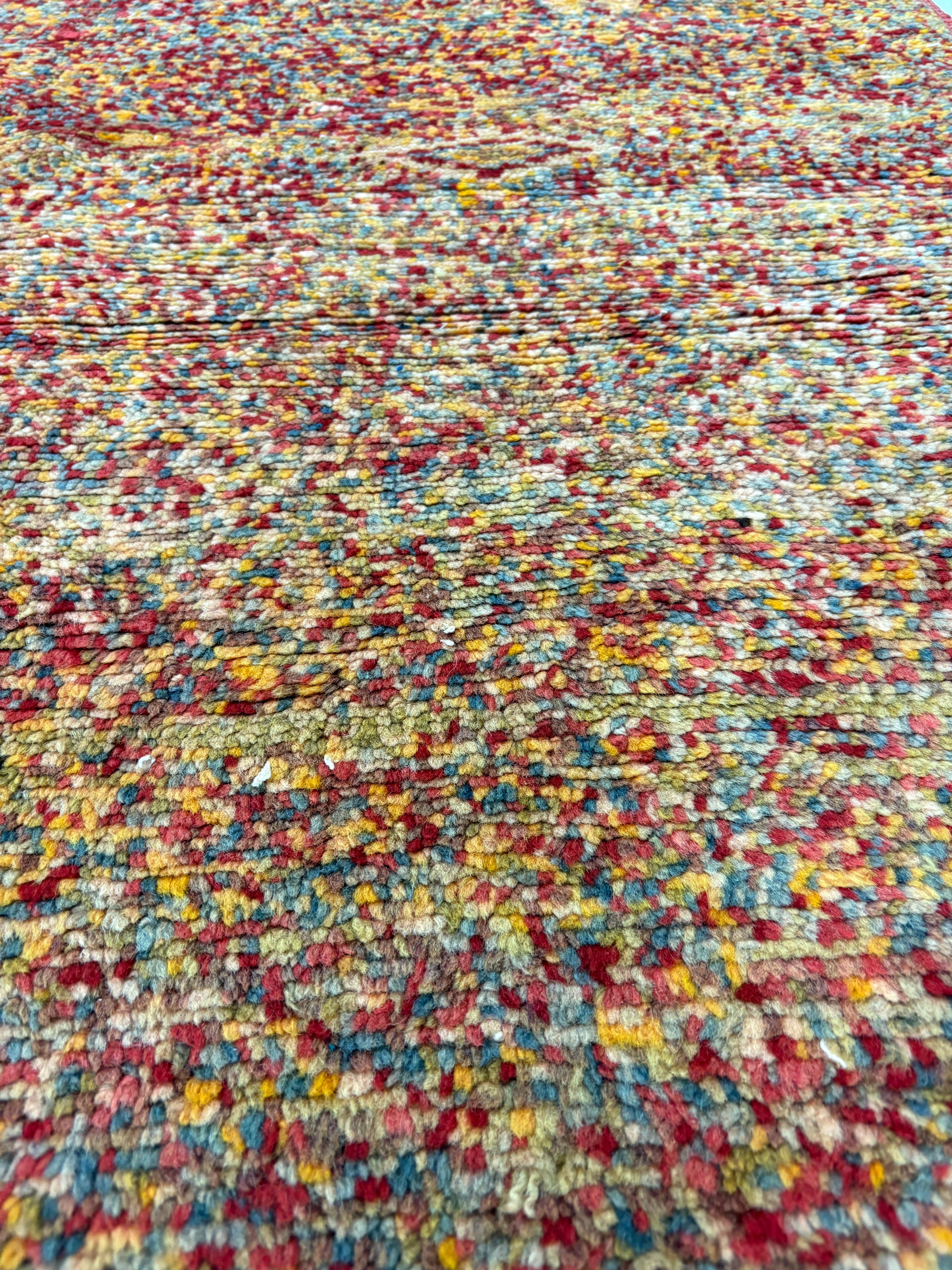 Red Multi-Color Berber Handwoven Rug