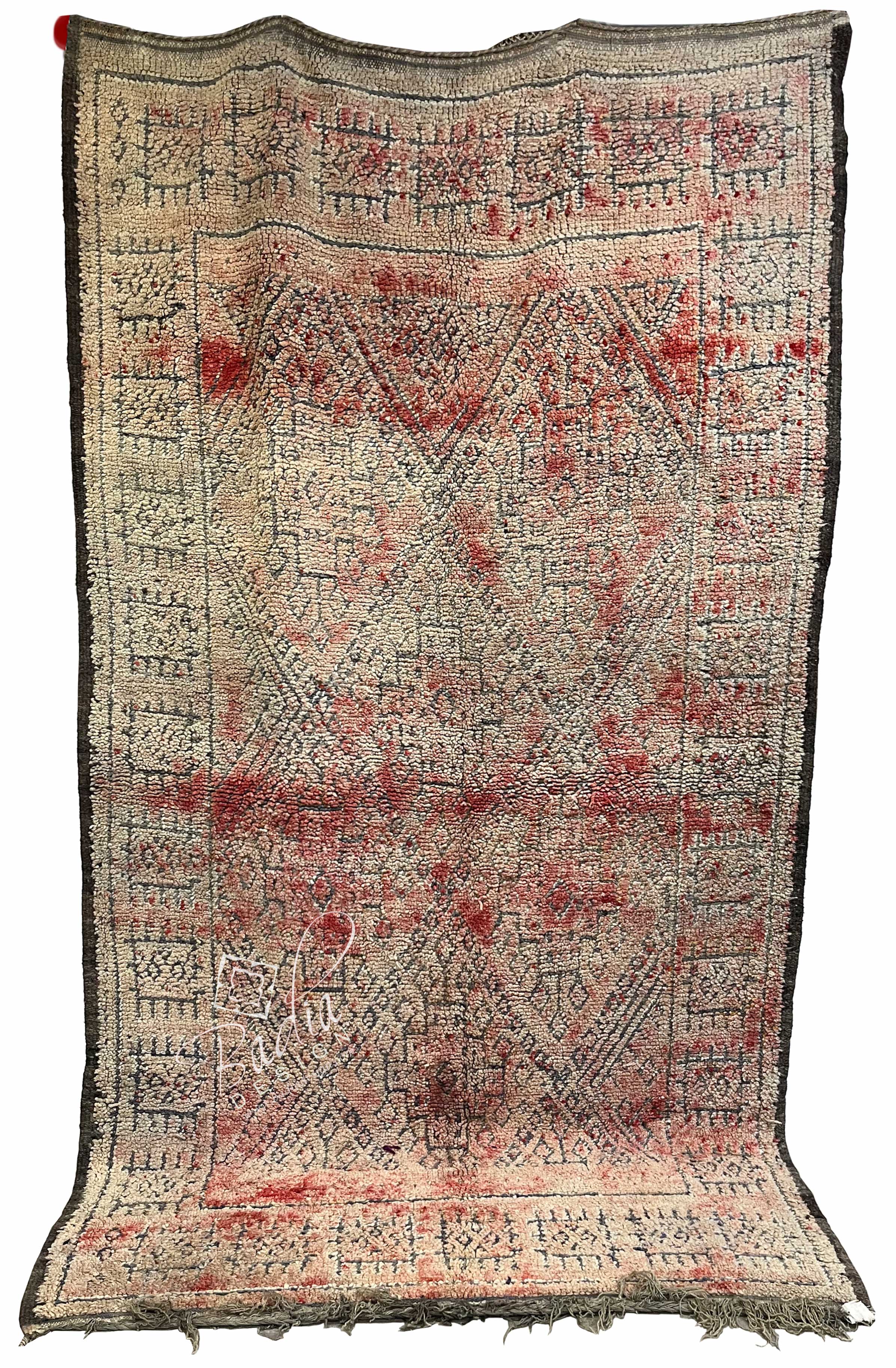 Large Multi-Color Moroccan Handmade Berber Rug