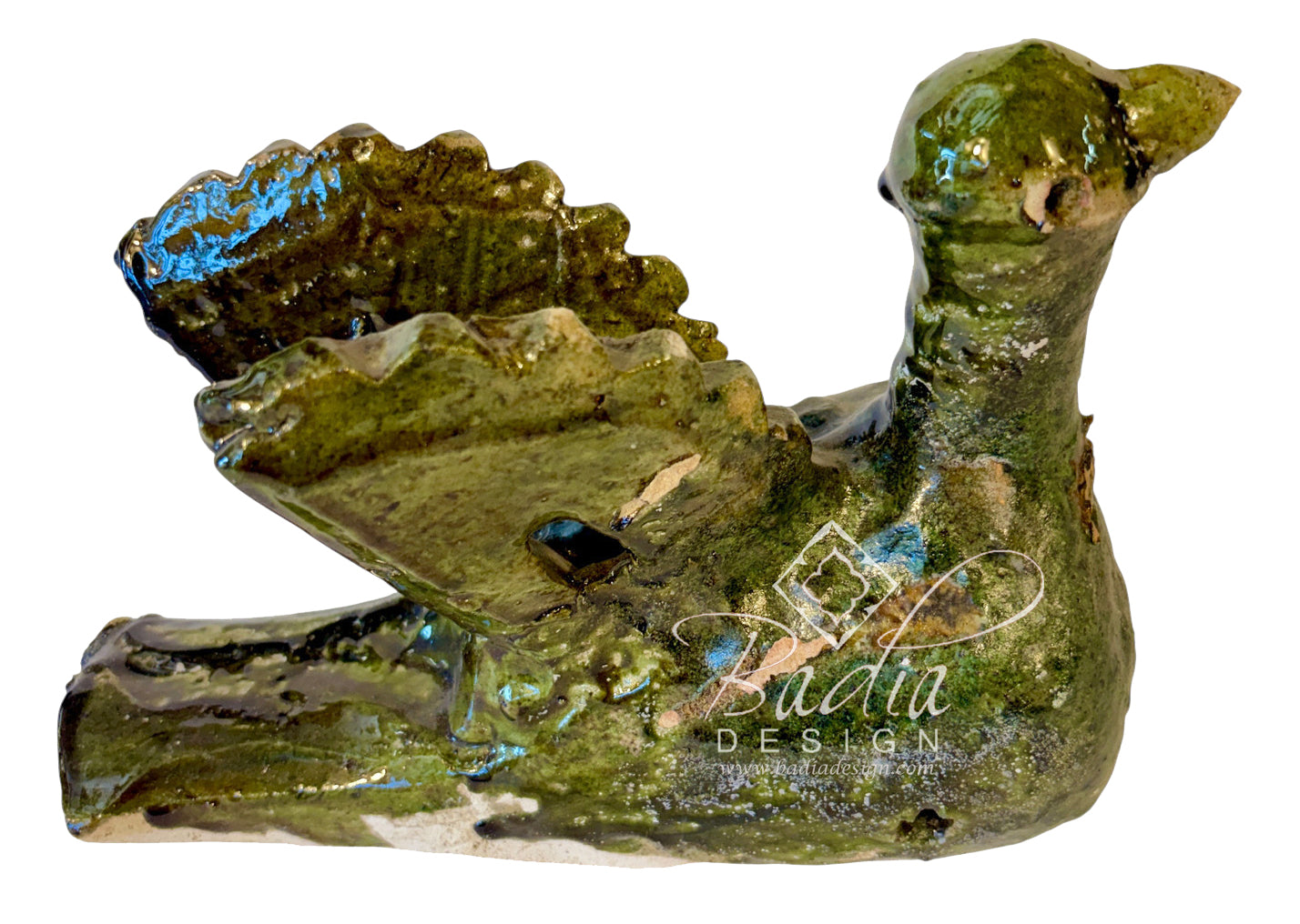 Tamegroute Bird Sculpture with Raised Wings
