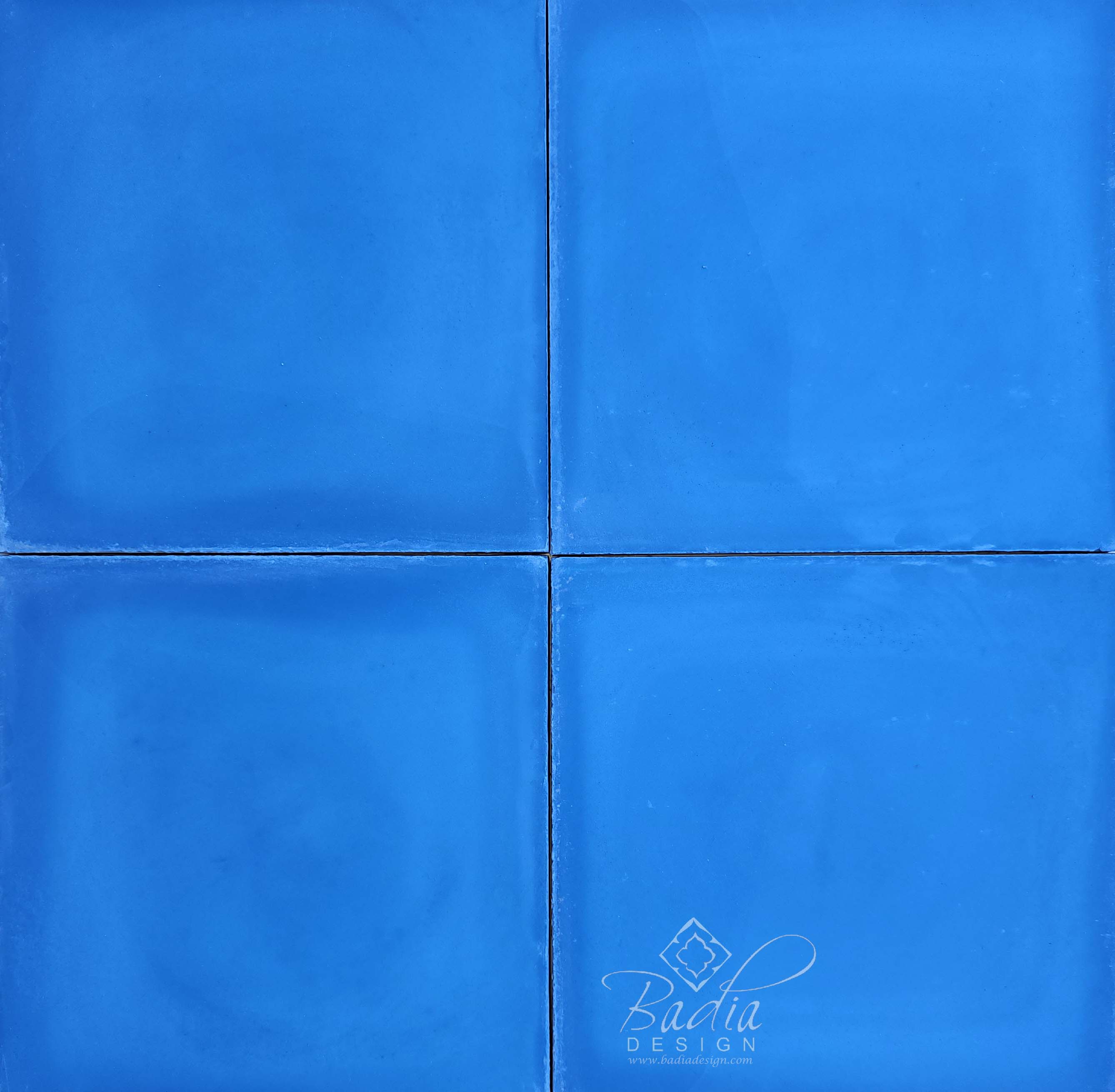 Moroccan Cobalt Blue Cement Tile - CT115