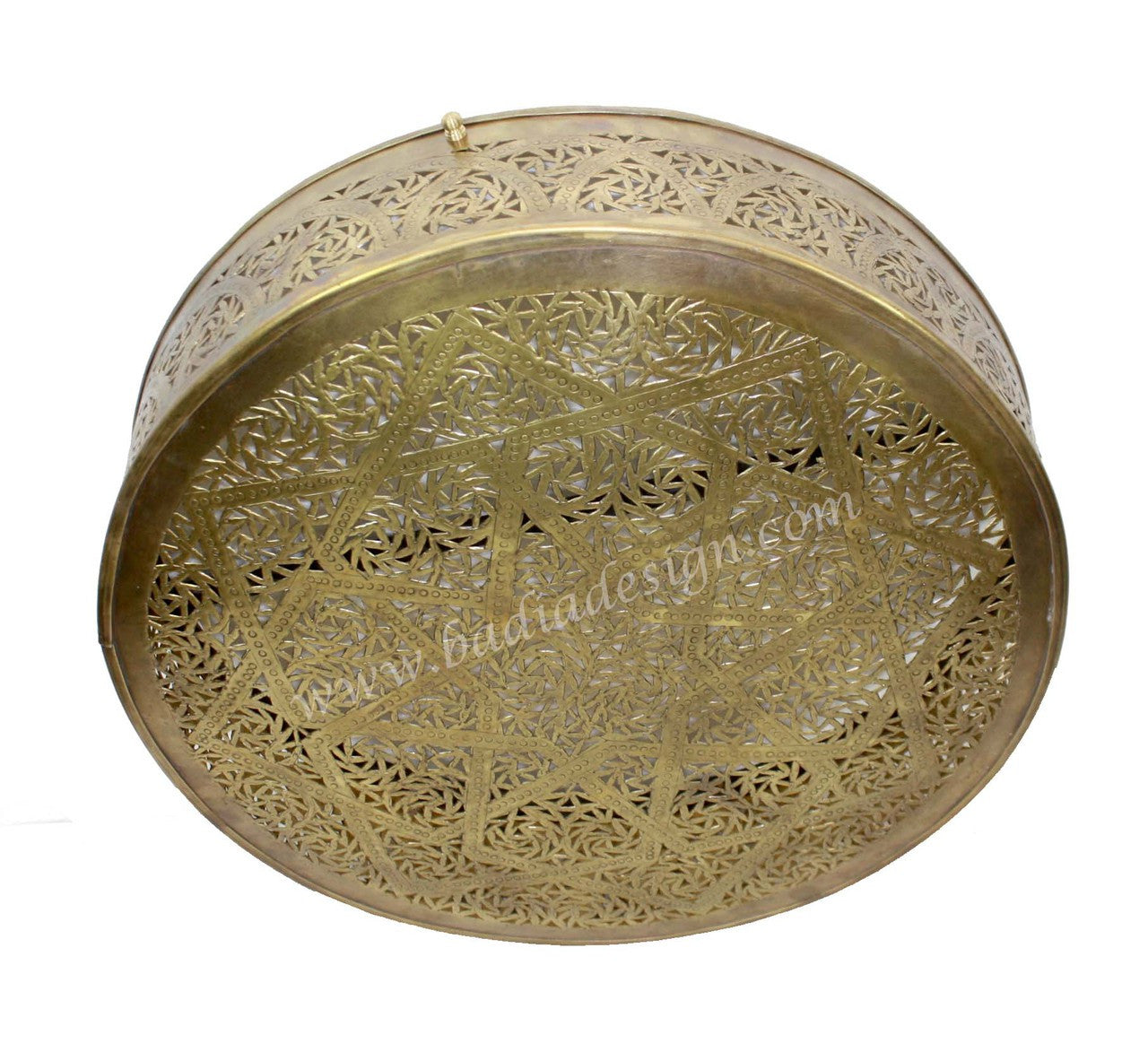 Round Handmade Brass Wall Sconce