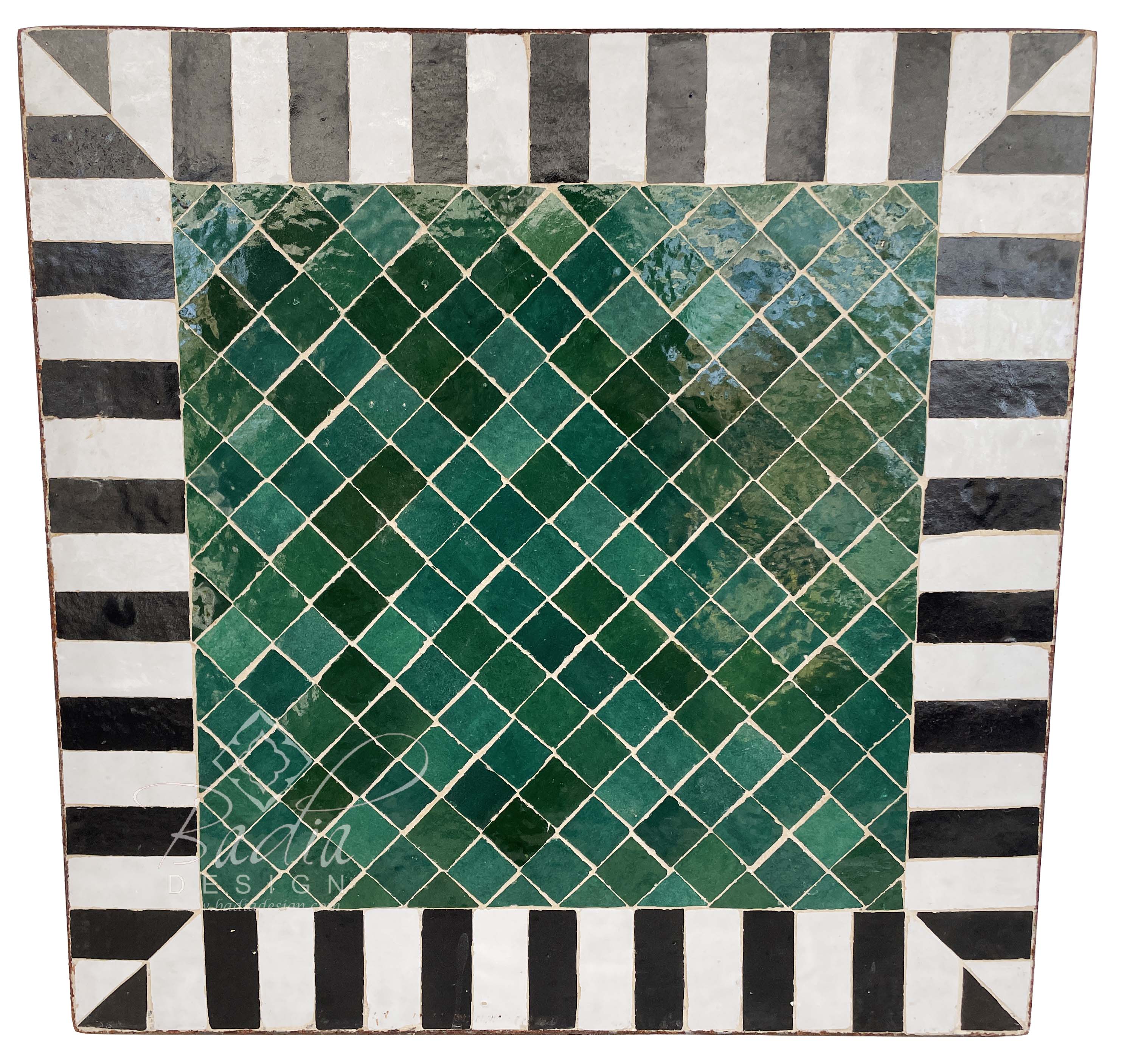 24" Square Moroccan Tile Table Top
