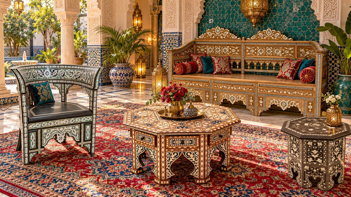 Moroccan Mother of Pearl Furniture