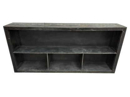 Dark Stained Carved Cedar Wood Bar