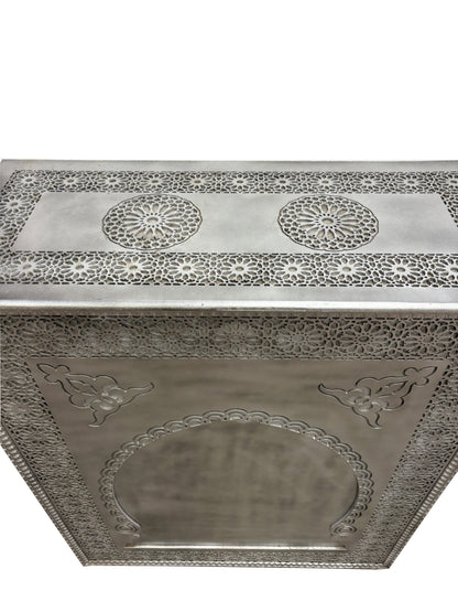 Silver Carved Cedar Wood Bar