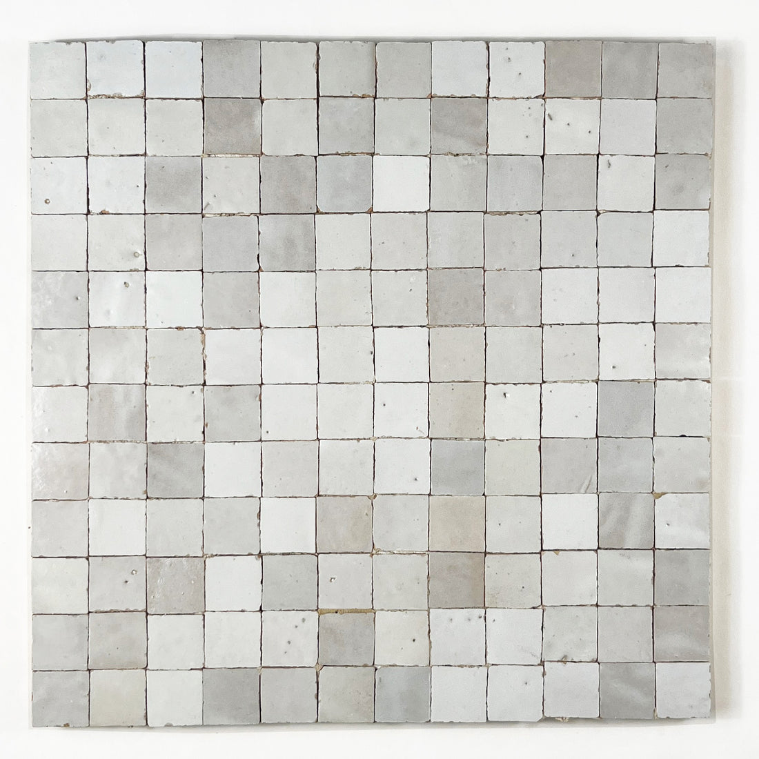 1×1 Blanca Zellige Mosaic Tile